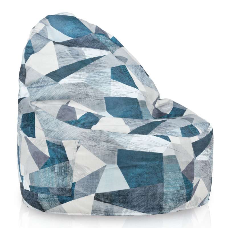 Porto Smart Bean Bag Floor Seat - Premium Printed Fabric, 27061