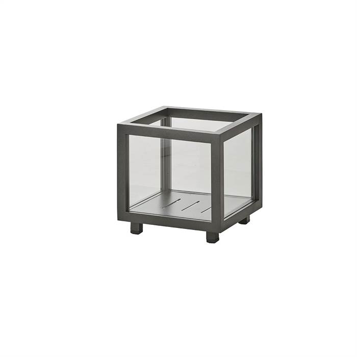 Cane-Line Lightbox - lille - H: 22 cm - Lava grey  : Erling Christensen Møbler