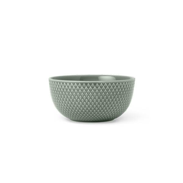 Lyngby Porcelæn Rhombe Earth skål Ø13 cm - Moss  : Erling Christensen Møbler