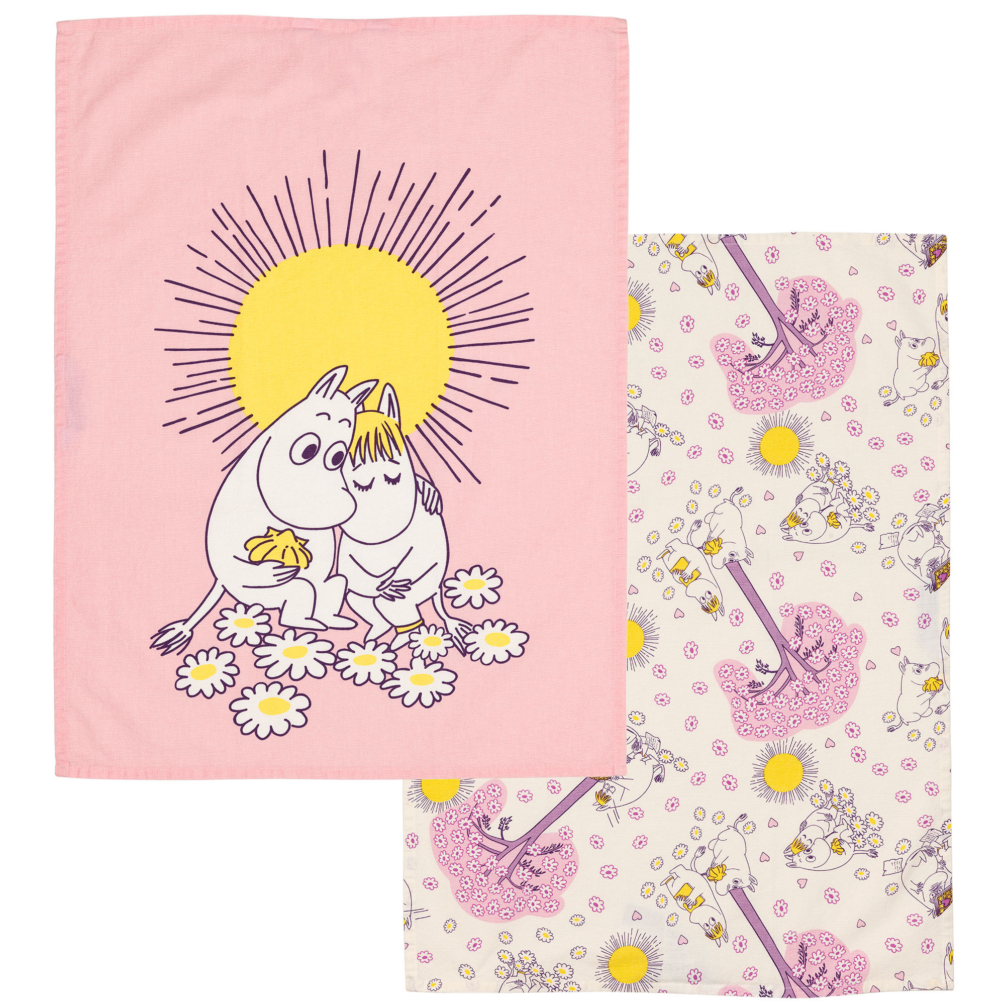 Moomin arabia Forelskede viskestykke 50Ã70 cm, lyserød