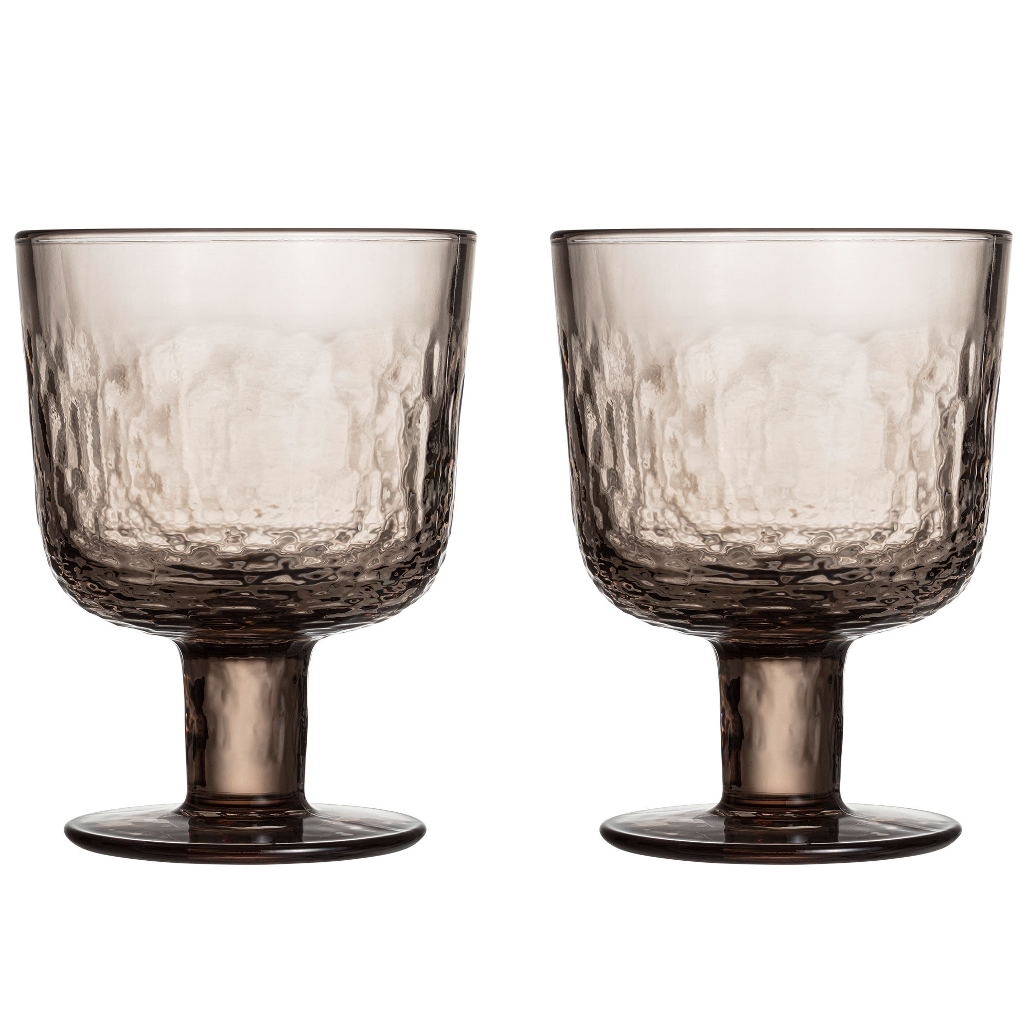 Arabia Mainio glas på fod 30 cl, mocca, 2 stk.