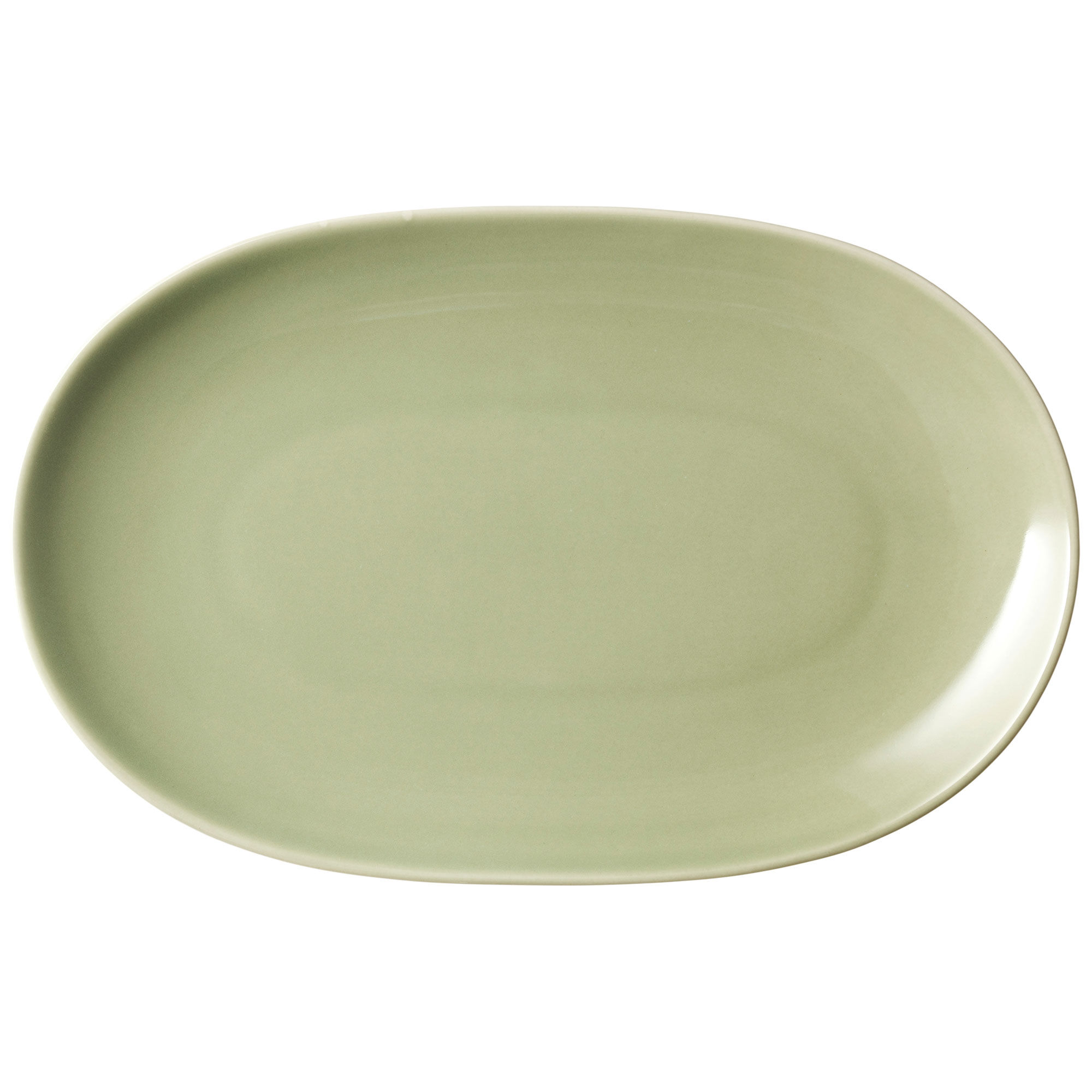 Arabia 24-timers oval tallerken 18Ã28 cm, salvie