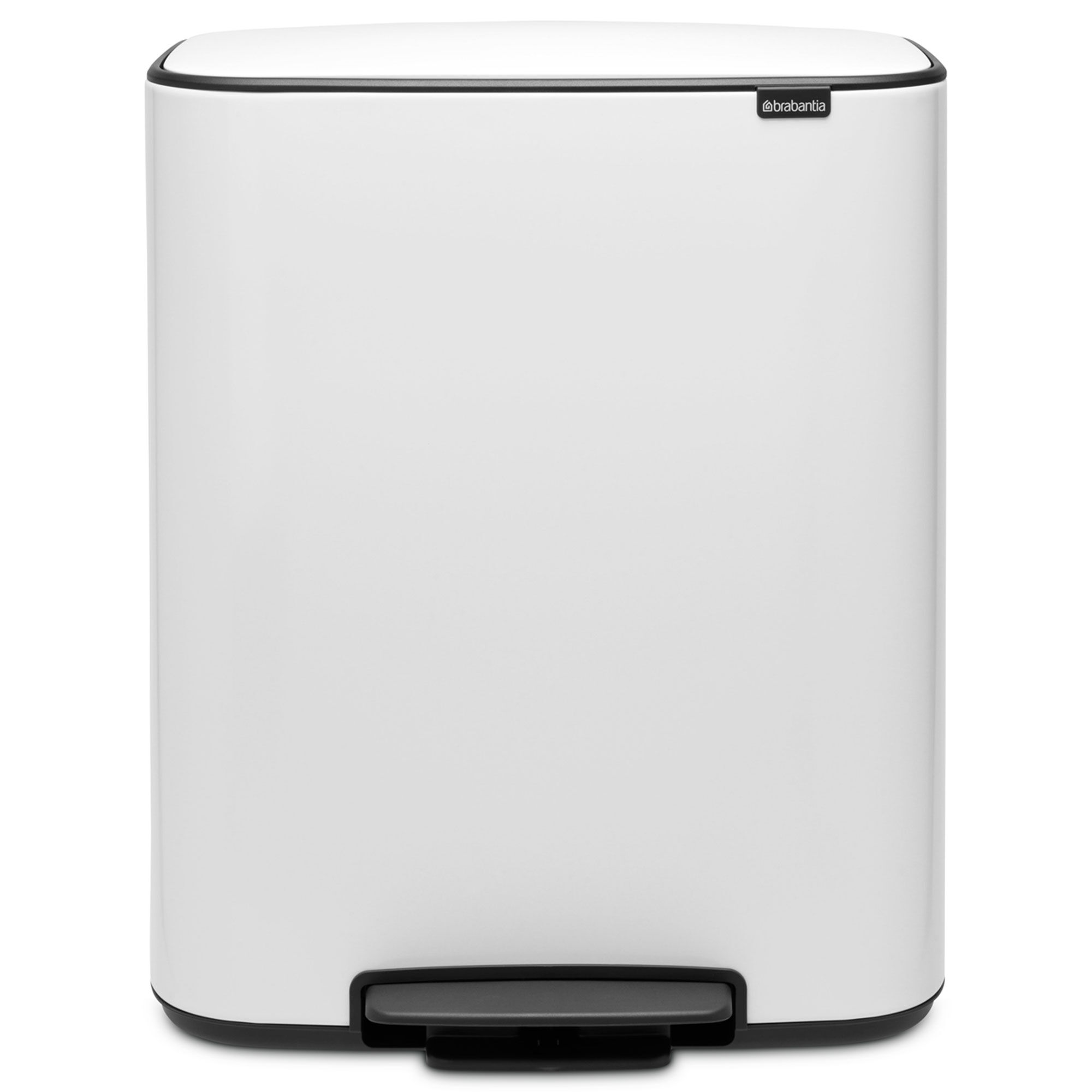 Brabantia Bo pedalspand 2 x 30 liter, hvid