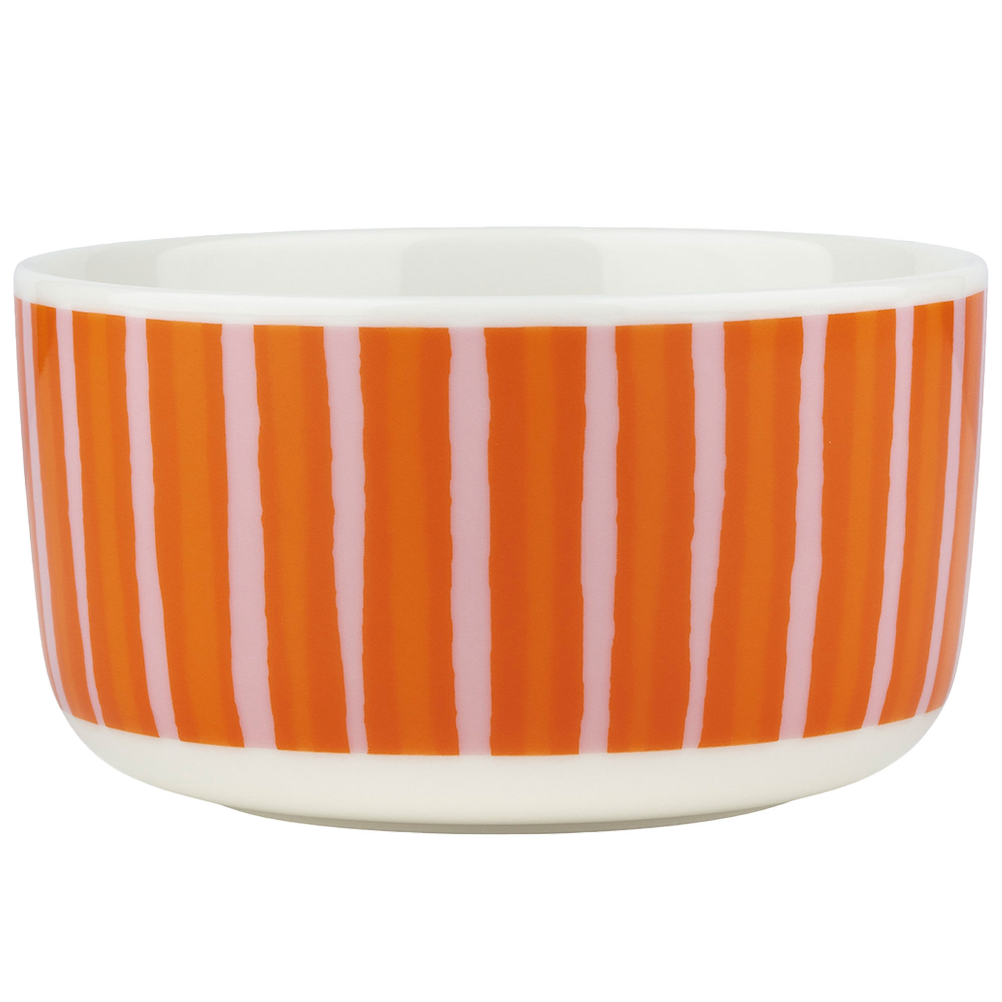 Marimekko Piccolo skål 5 dl, hvid/rosa/orange