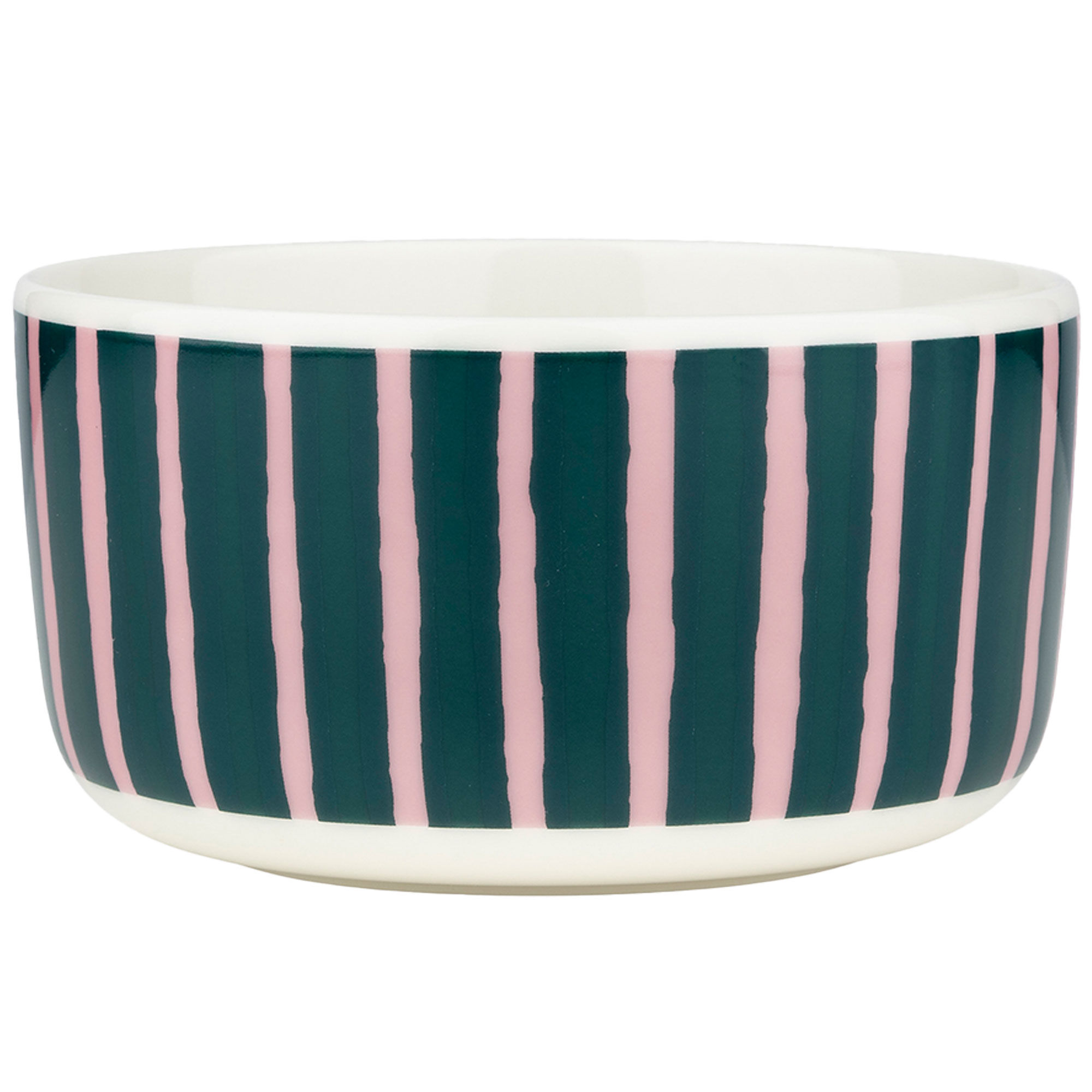 Marimekko Piccolo skål 5 dl, hvid/rosa/grøn
