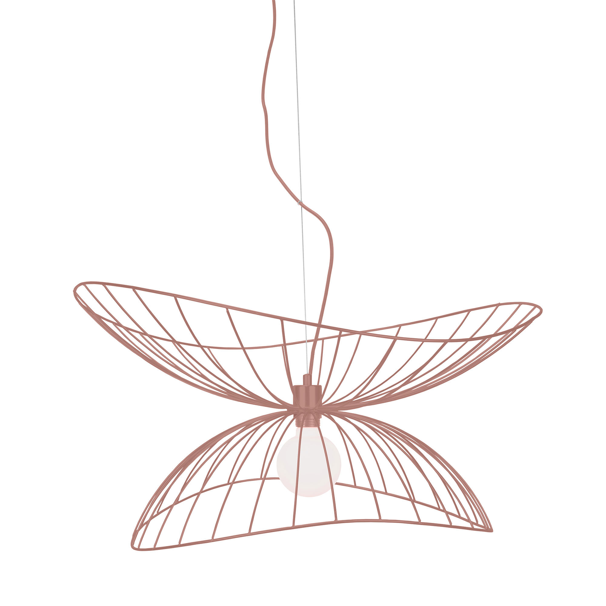 Globen lighting Ray pendel 70 cm, dusty pink