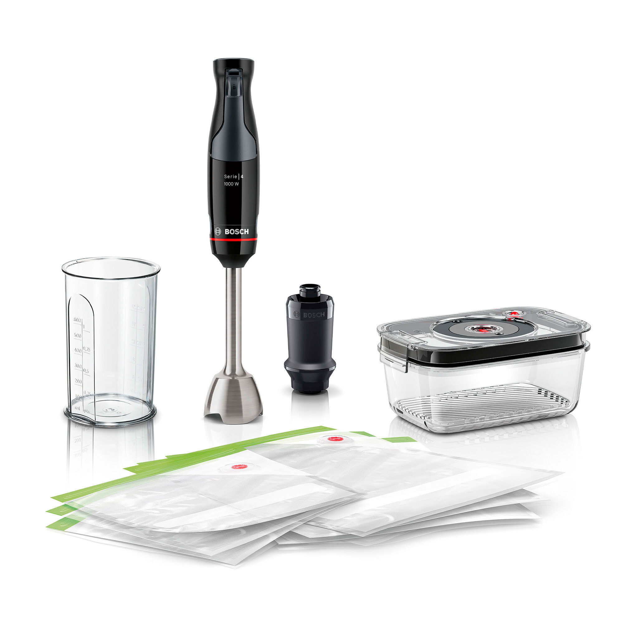 Bosch Serie 4 ErgoMaster MSM4B6V2 Stavblender 1000 watt