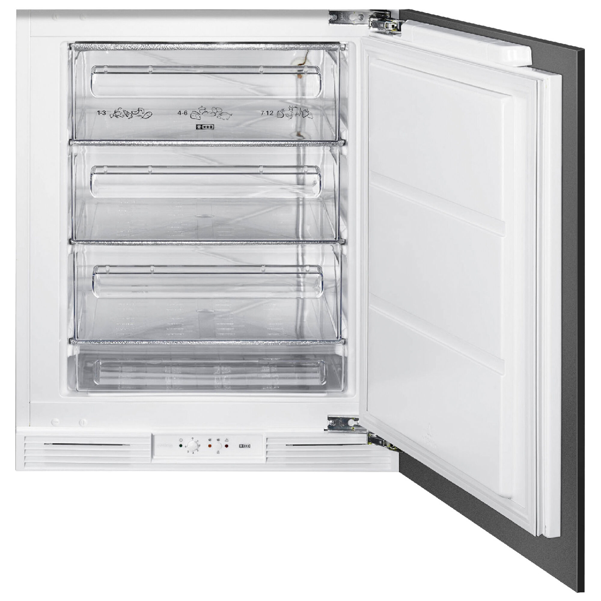 Smeg U8F082DE1 integreret fryser 82 cm
