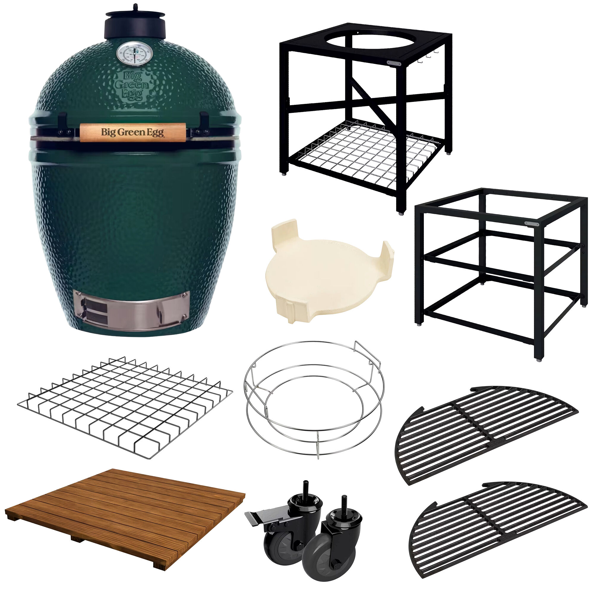 Big Green Egg Kulgrill Large med udekøkken