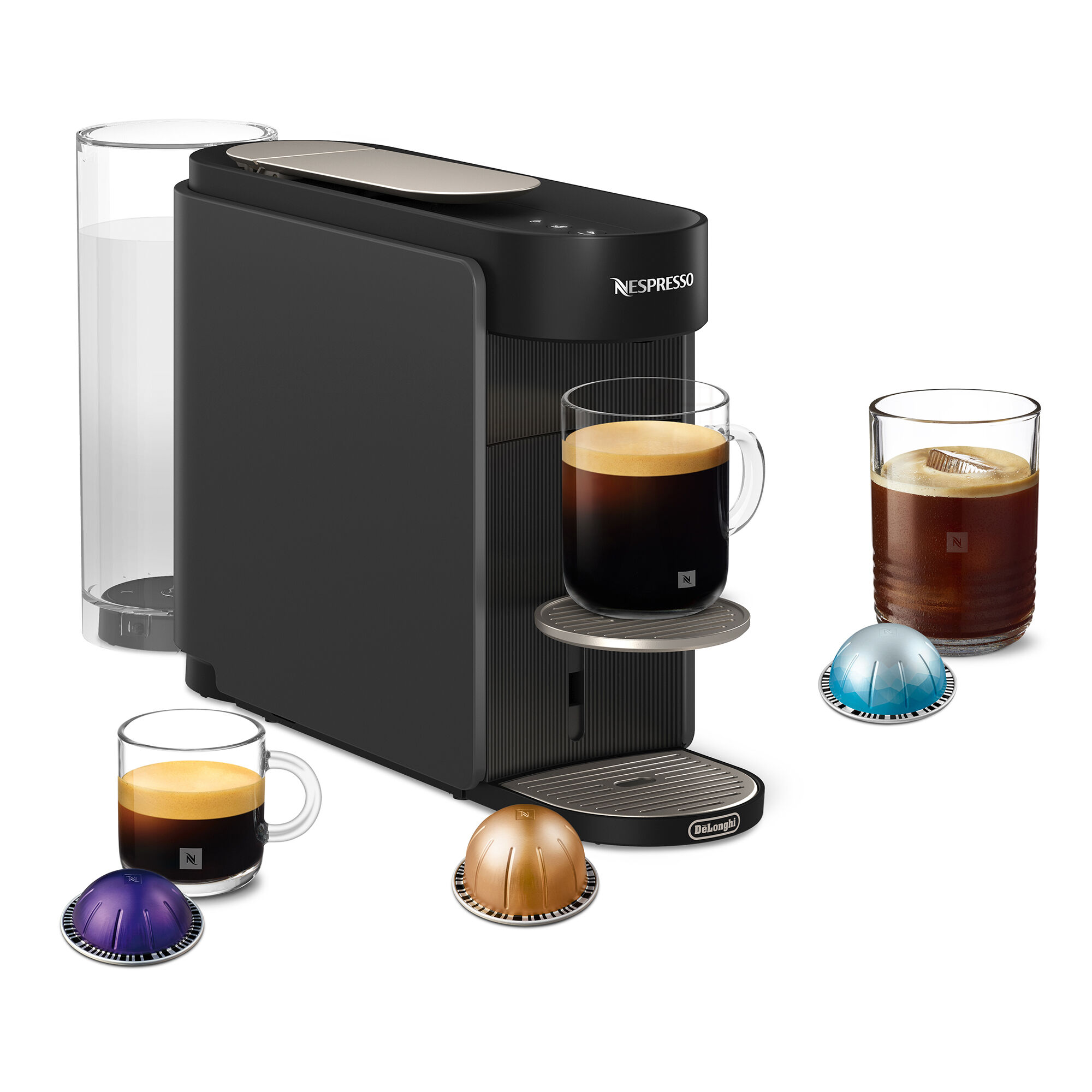 Nespresso ENV200.GY Vertuo Up kapselmaskine, grå