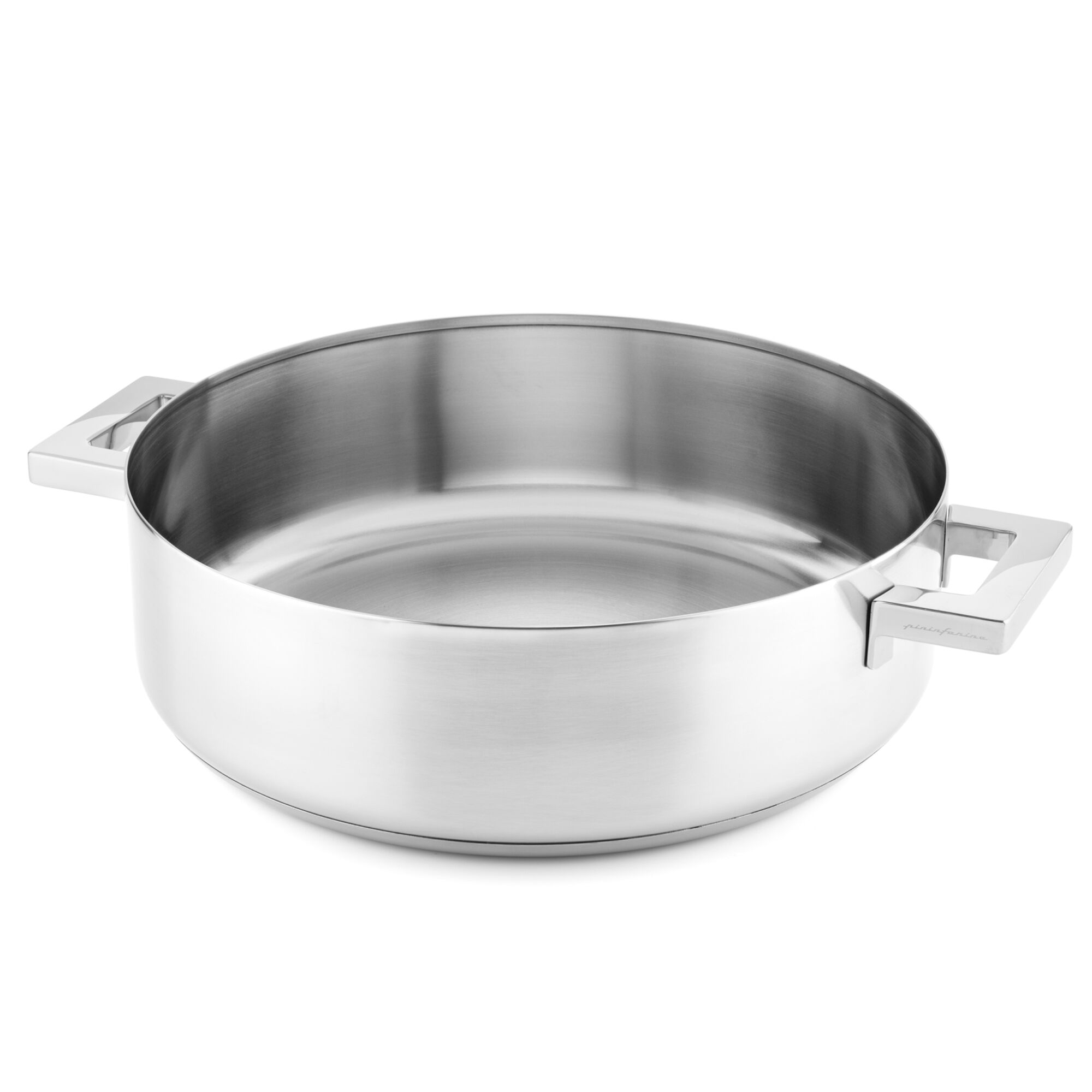 Mepra Stile traktørpande med to håndtag 32 cm, rustfrit stål