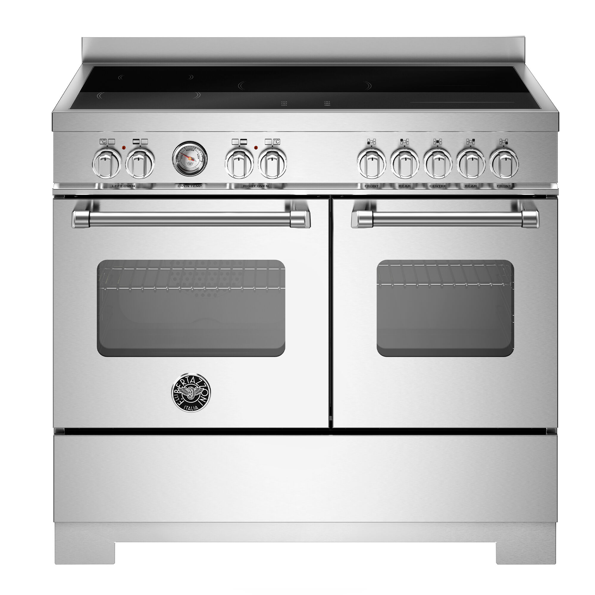 Bertazzoni MAS105I2EXT2 Master induktionskomfur 100 cm med 5 zoner og 2 ovne, rustfrit stål
