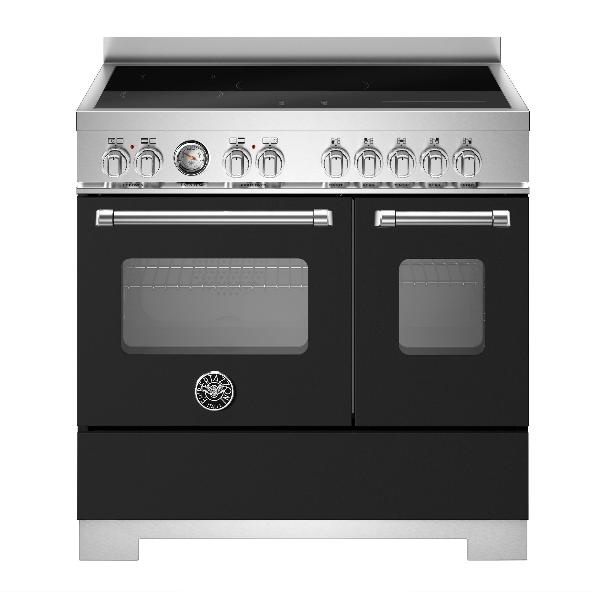 Bertazzoni MAS95I2ENET2 Master induktionskomfur 90 cm med 5 zoner og 2 ovne, mat sort