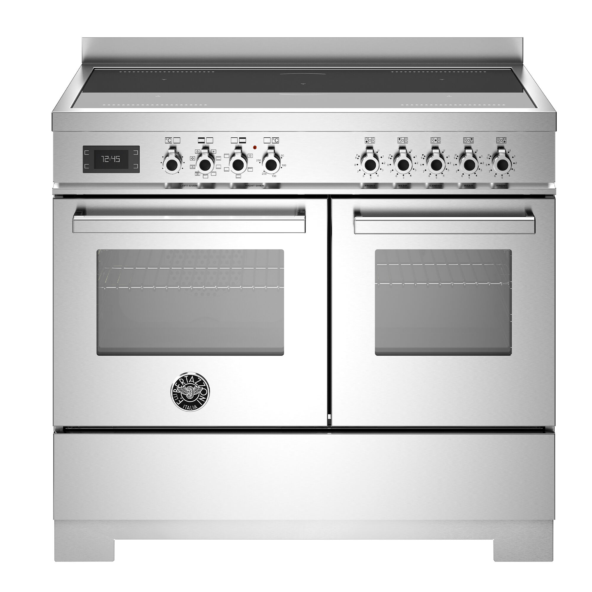 Bertazzoni PRO105I2EXT2 Professional induktionskomfur 100 cm med 5 zoner, rustfrit stål