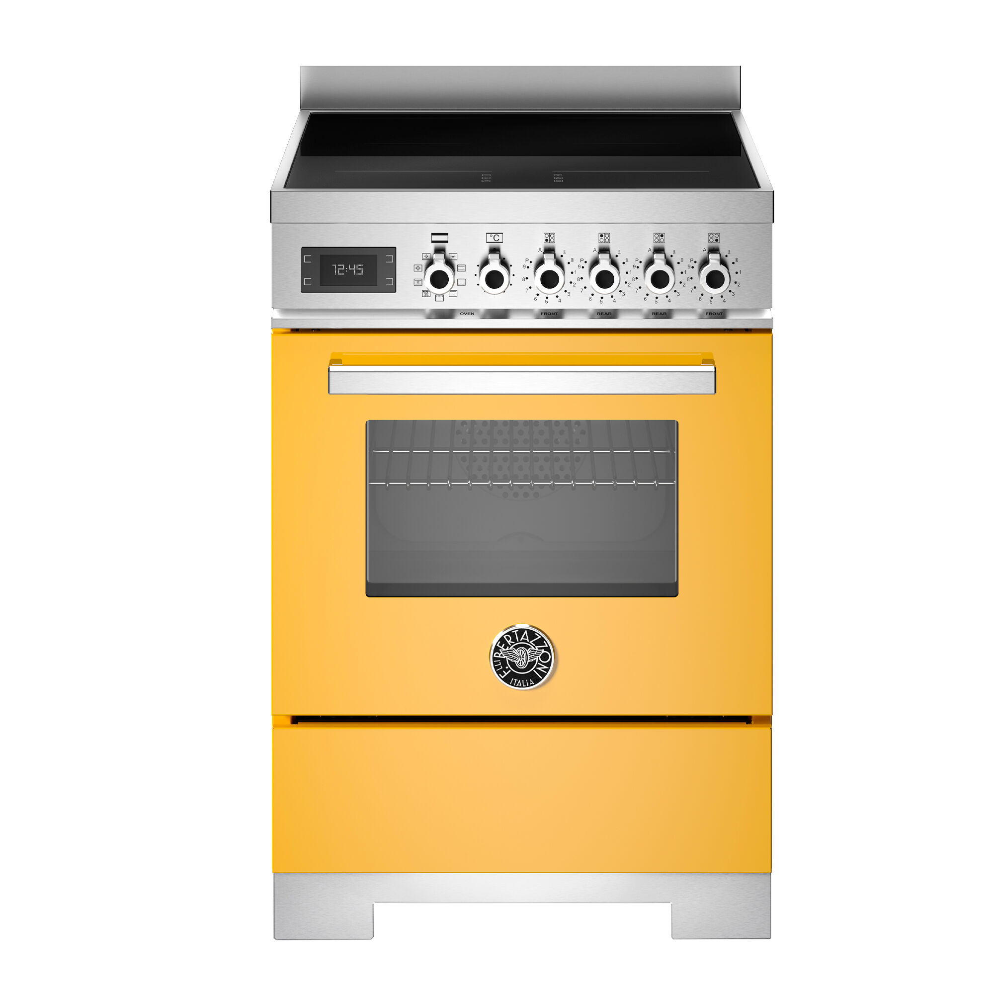 Bertazzoni PRO64I1EGIT2 Professional induktionskomfur 60 cm med 4 zoner og 1, gul