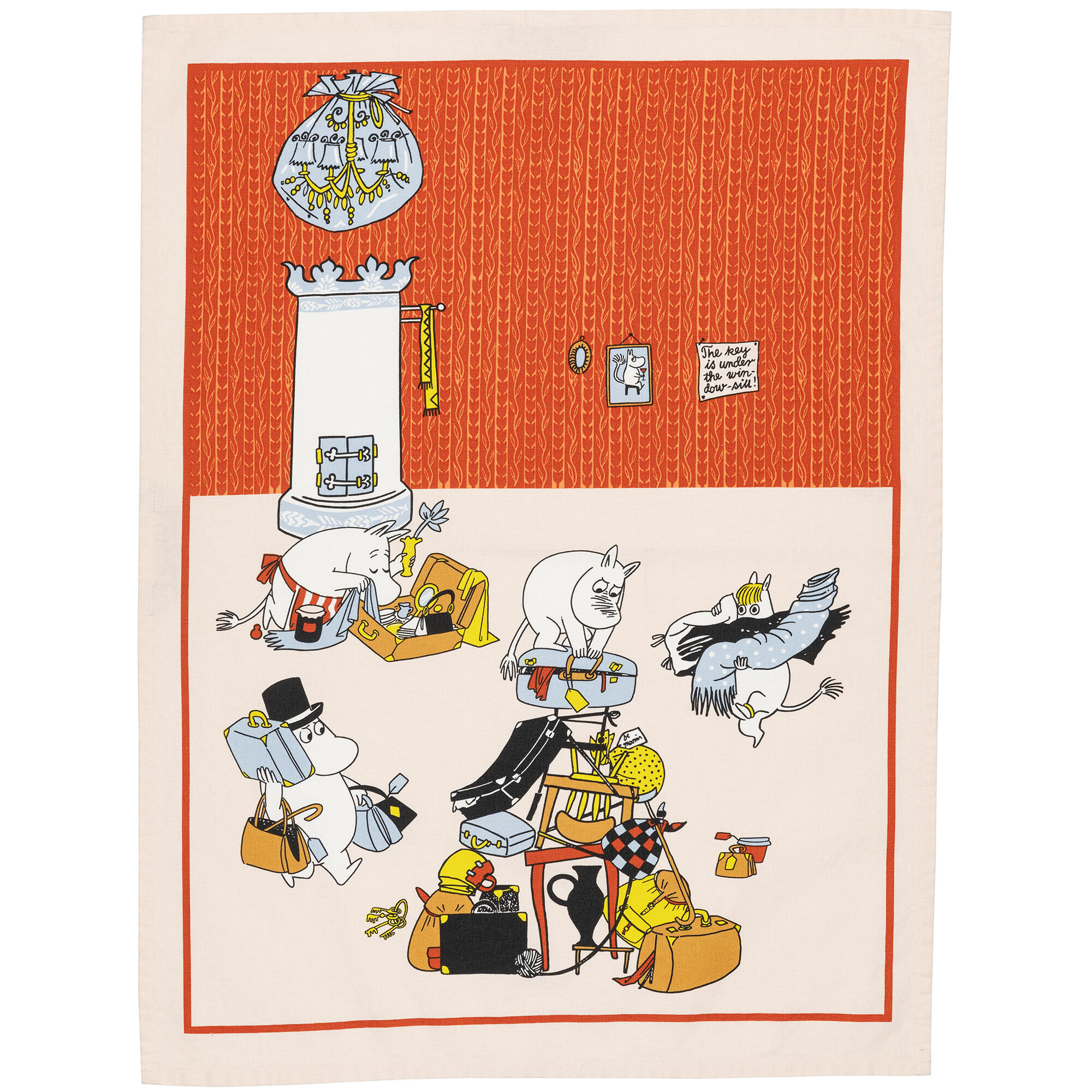 Moomin arabia Arabia Mumin Klar til ferie viskestykke 50 x 70 cm