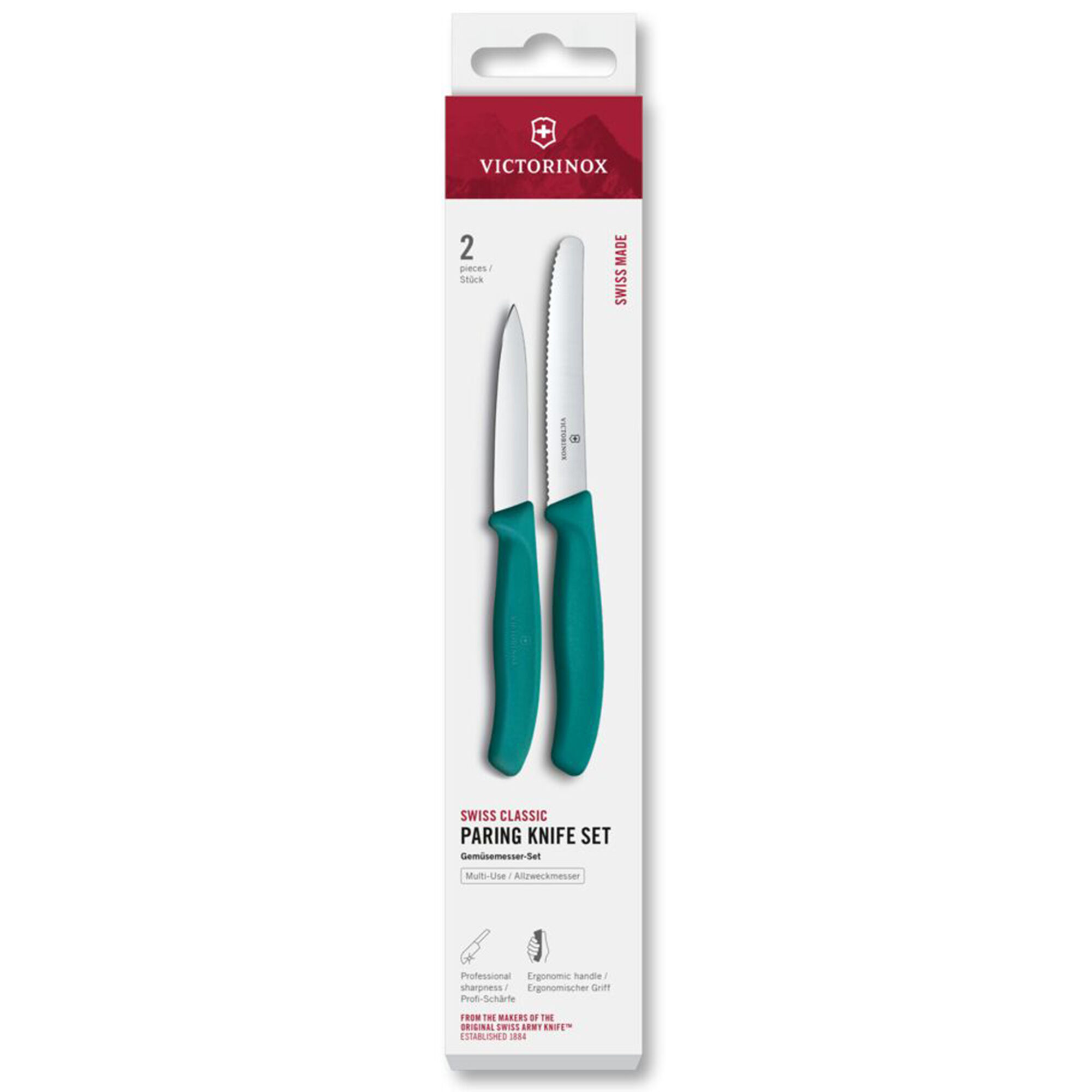 Victorinox Swiss Classic urtekniv og tomatkniv, grøn