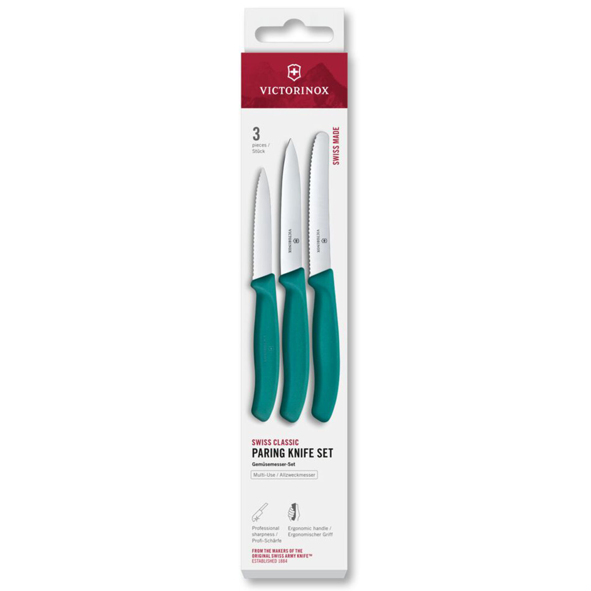 Victorinox Swiss Classic urteknive 3-pak, grøn