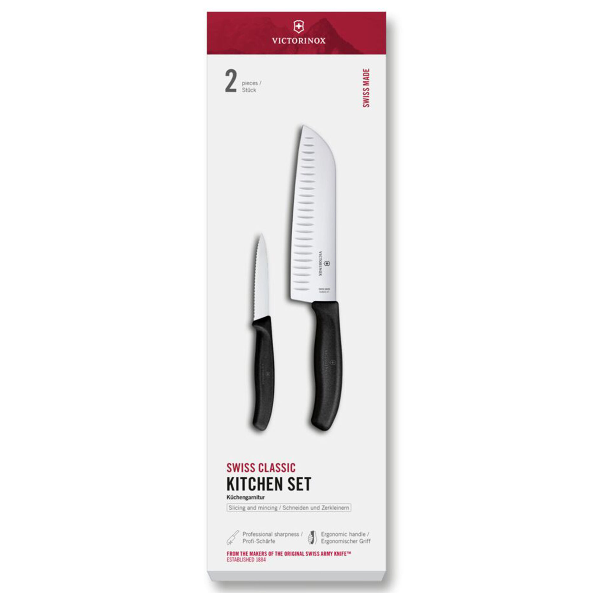 Victorinox Swiss Classic knivsæt 2 dele, sort