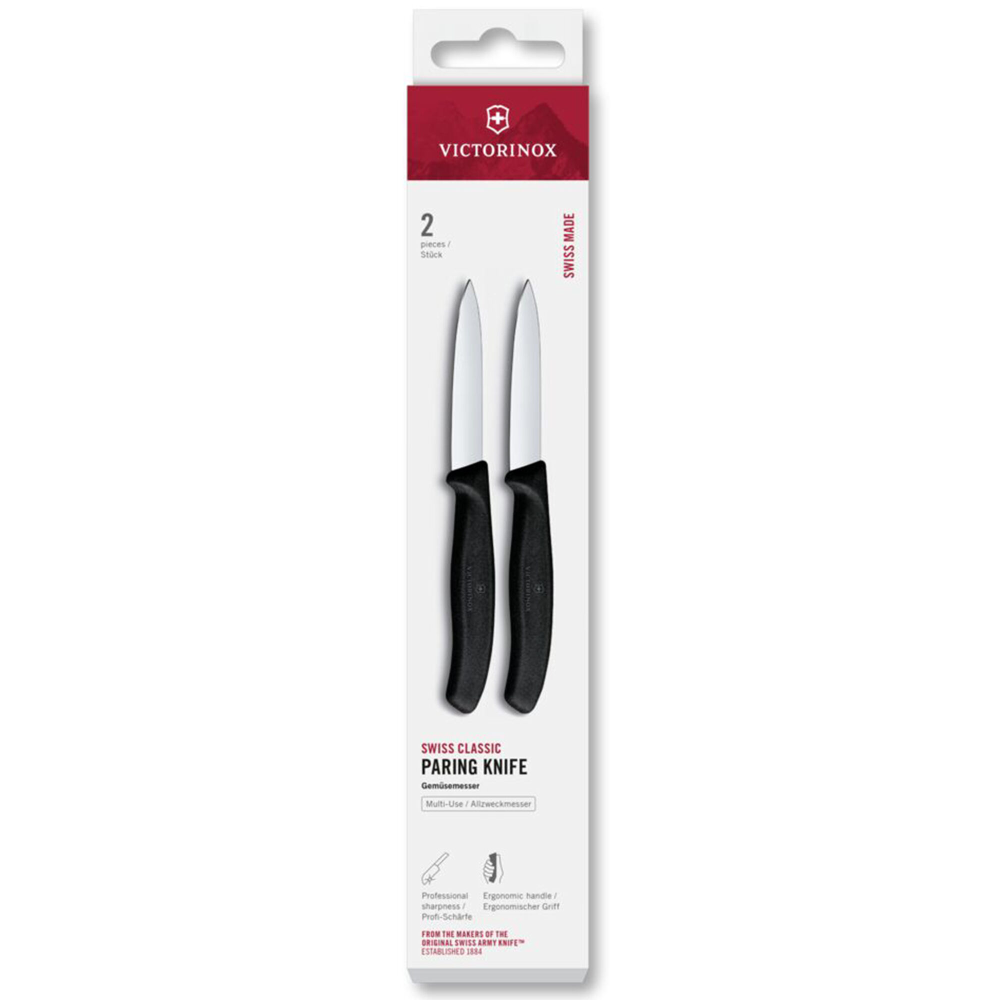 Victorinox Swiss Classic urtekniv 2 stk, sort