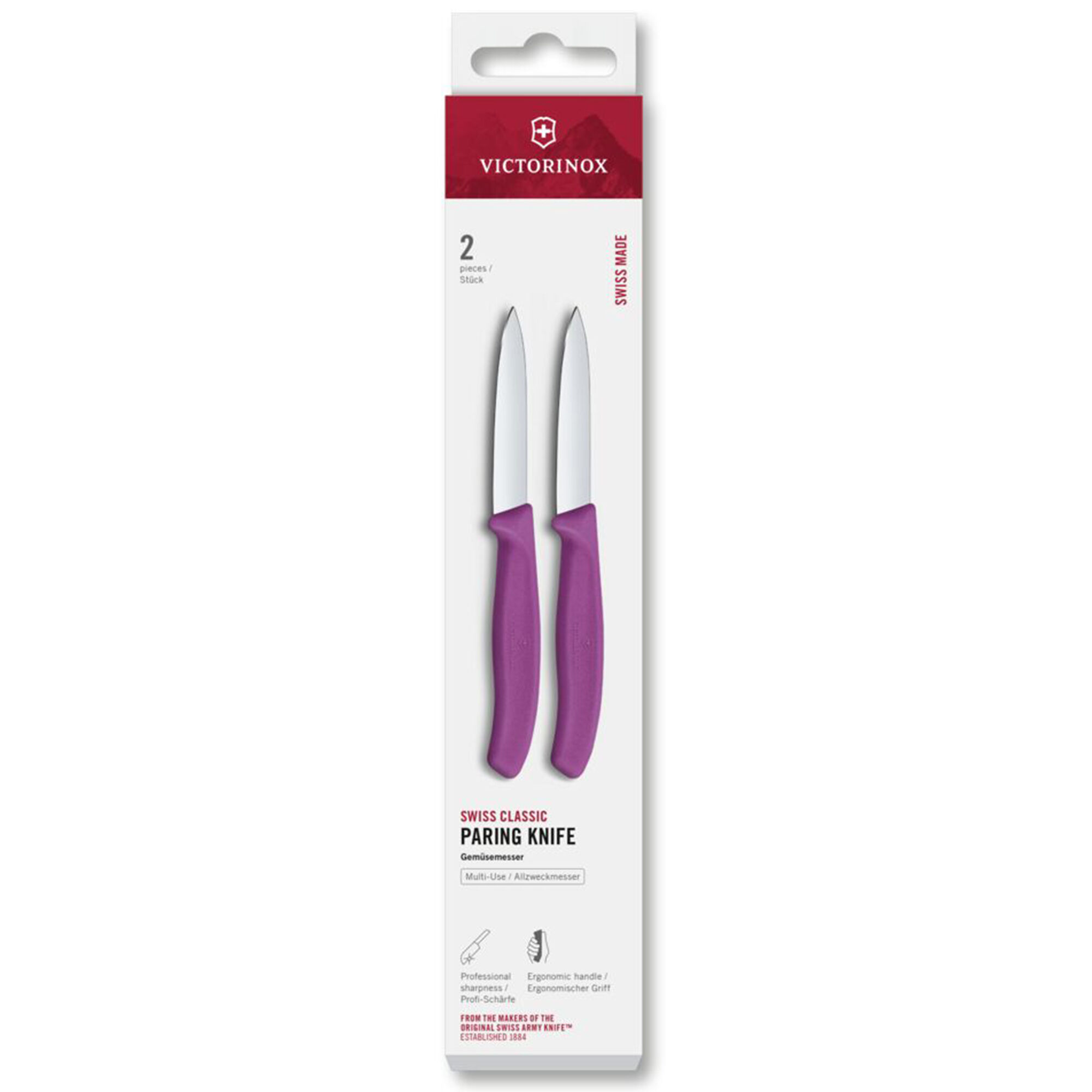 Victorinox Swiss Classic urtekniv 2 stk, lilla