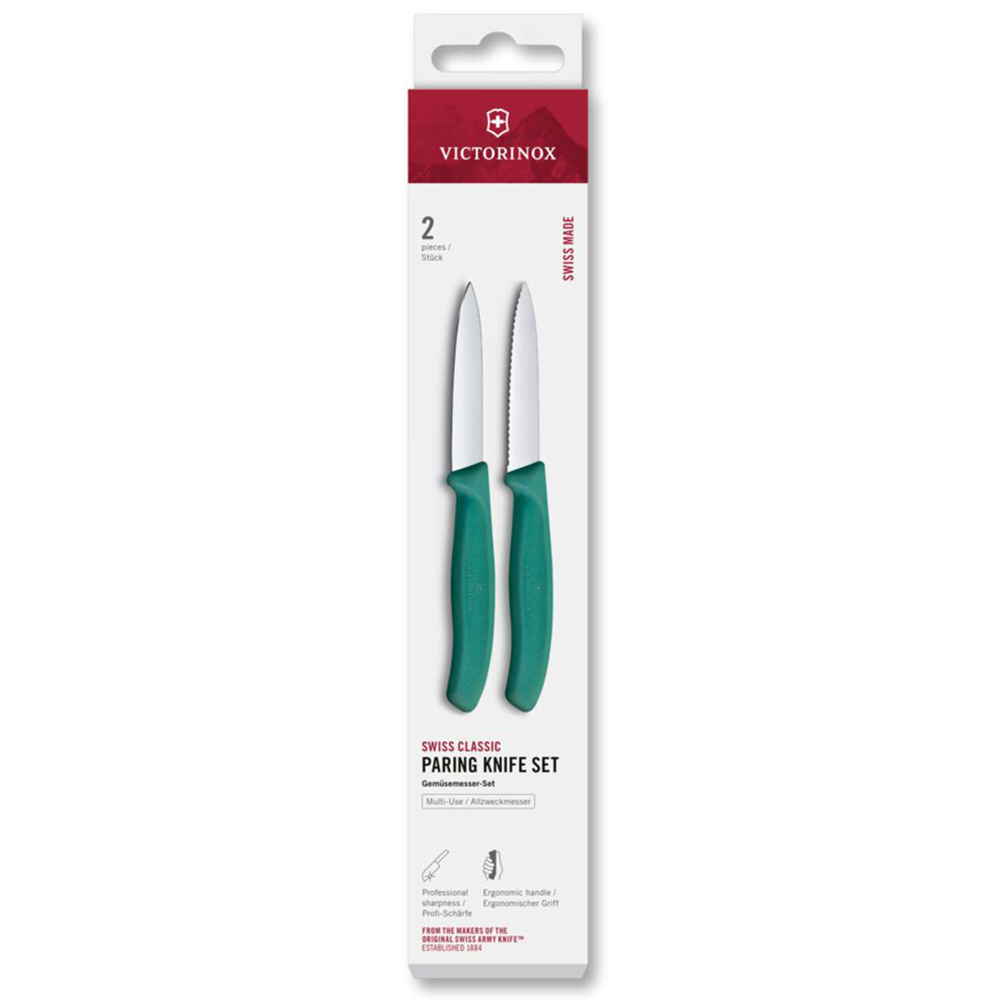 Victorinox Swiss Classic urtekniv 8 cm 2-pak, grøn