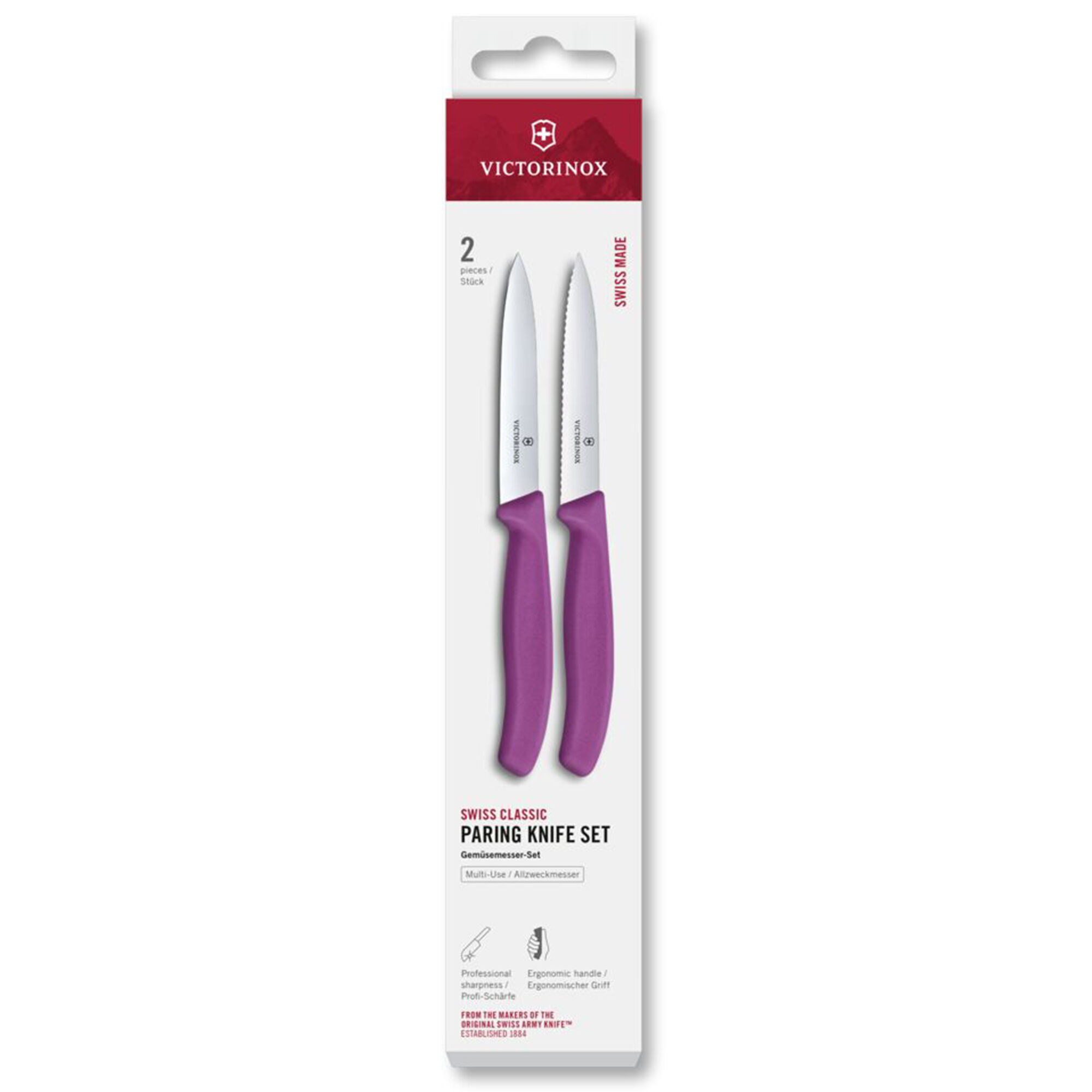 Victorinox Swiss Classic urtekniv og tomatkniv 10 cm, lilla