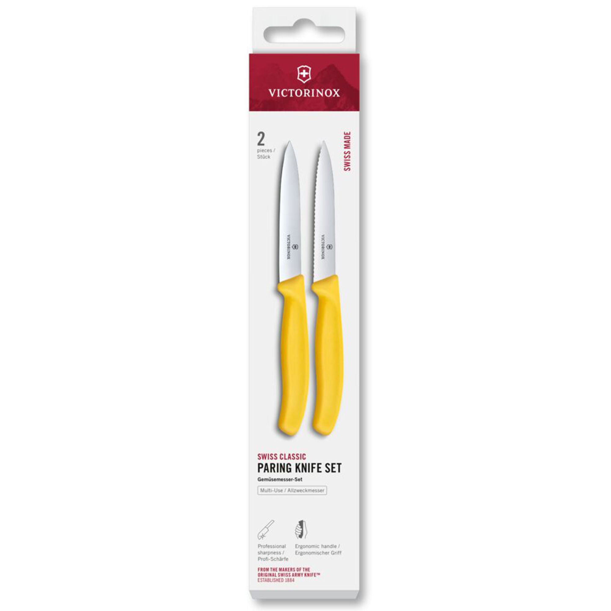 Victorinox Swiss Classic urtekniv og tomatkniv 10 cm, gul