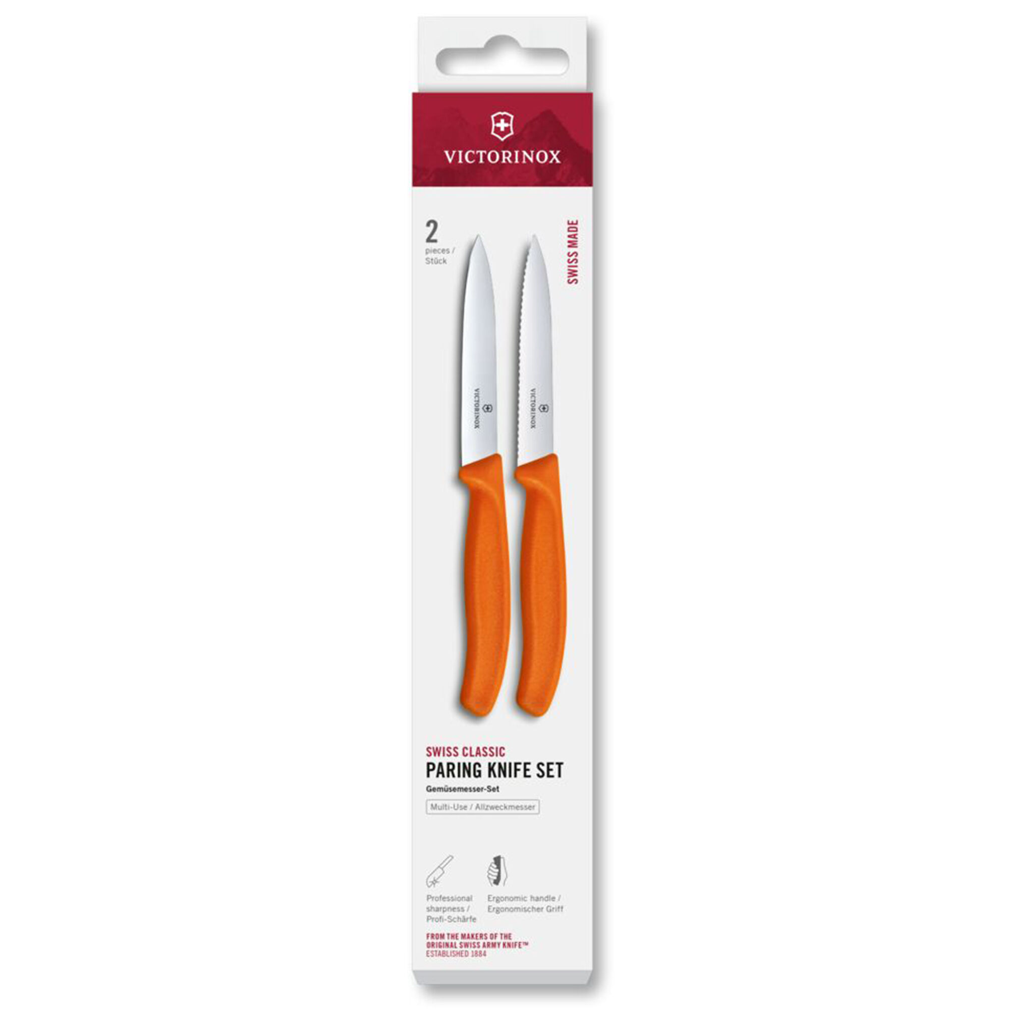 Victorinox Swiss Classic urtekniv og tomatkniv 10 cm, orange