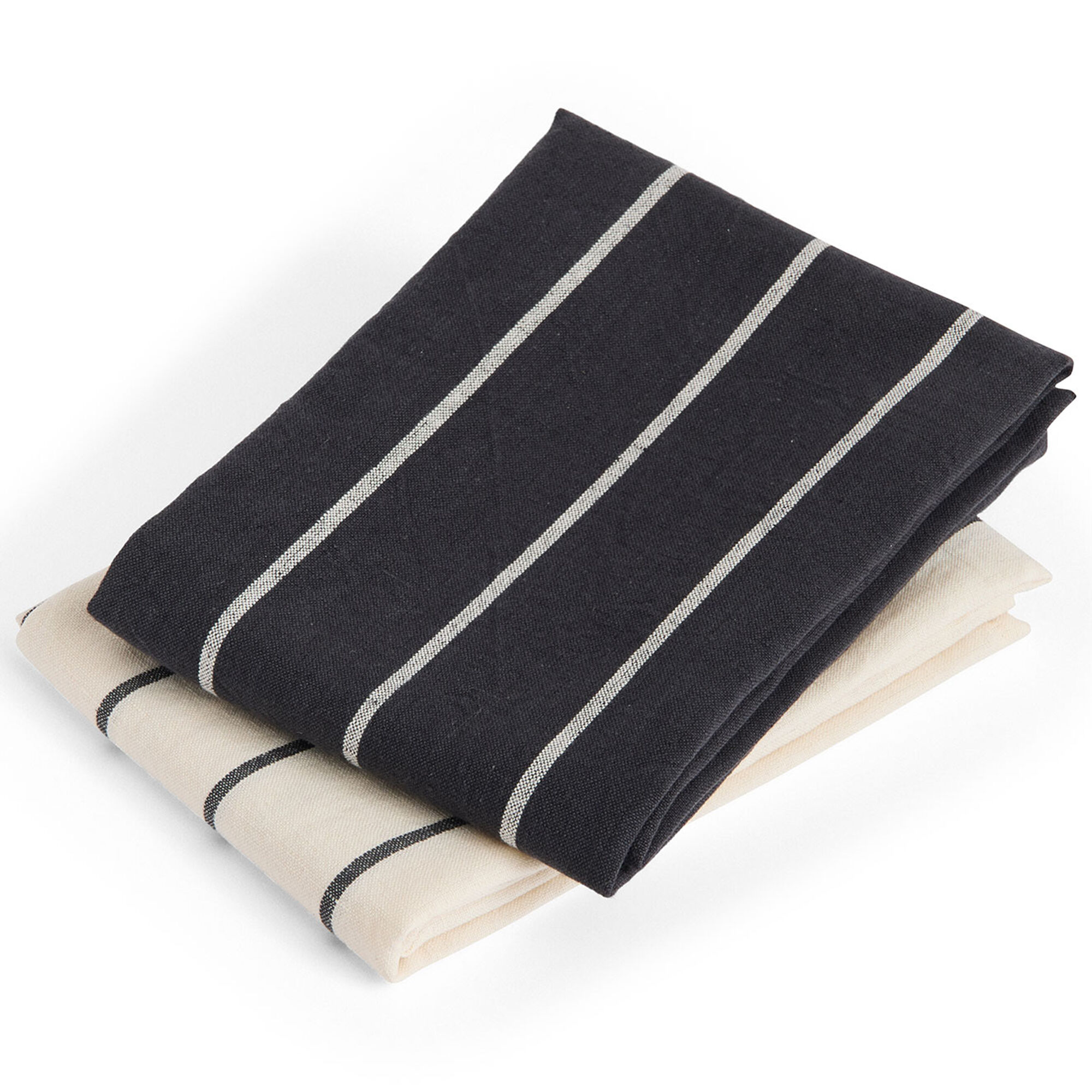 Hay Outdoor Market viskestykke, sort/beige, 2 stk.