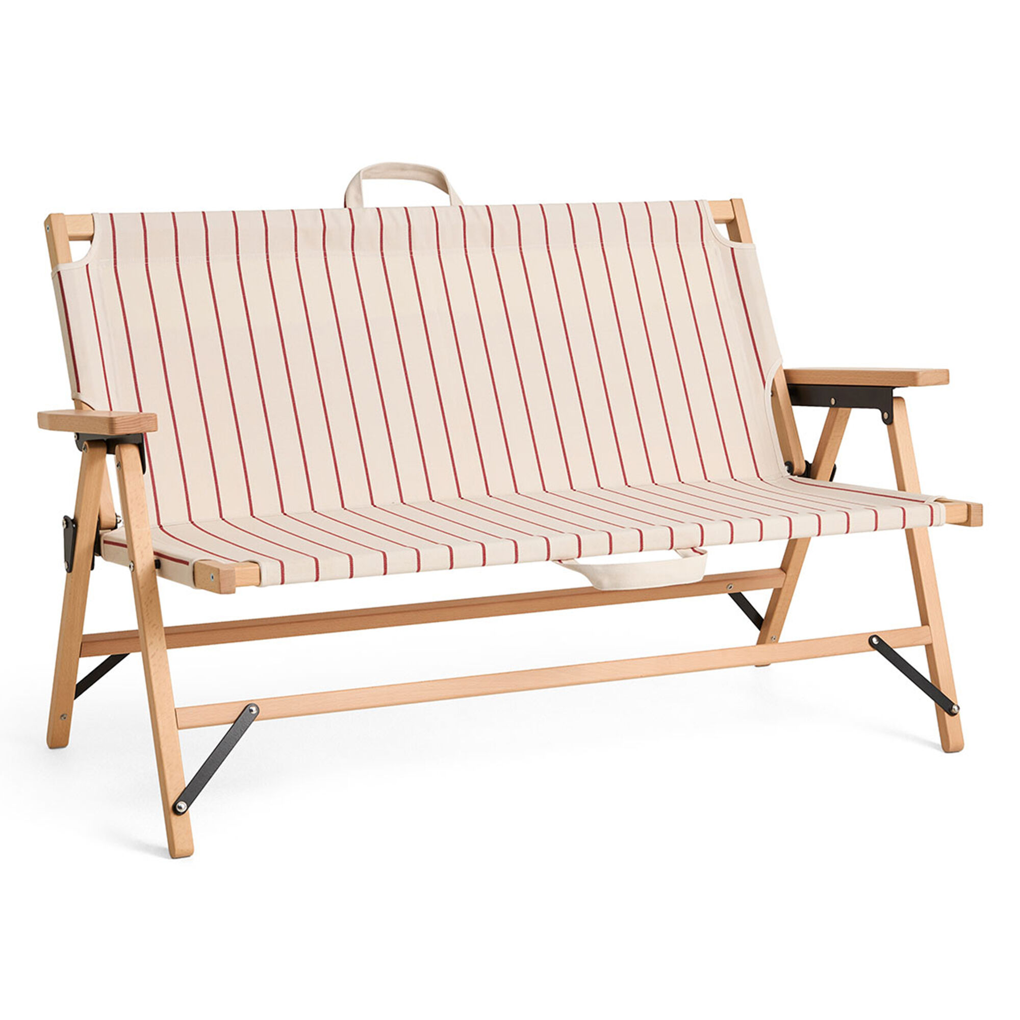 Hay Outdoor Market sammenklappelig sofa, beige/rød