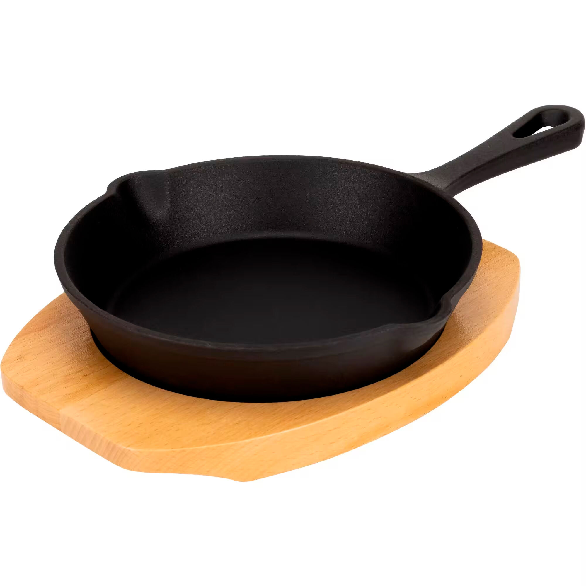 Mareld Serveringsgryta i gjutjärn 16 cm, underlägg i trä