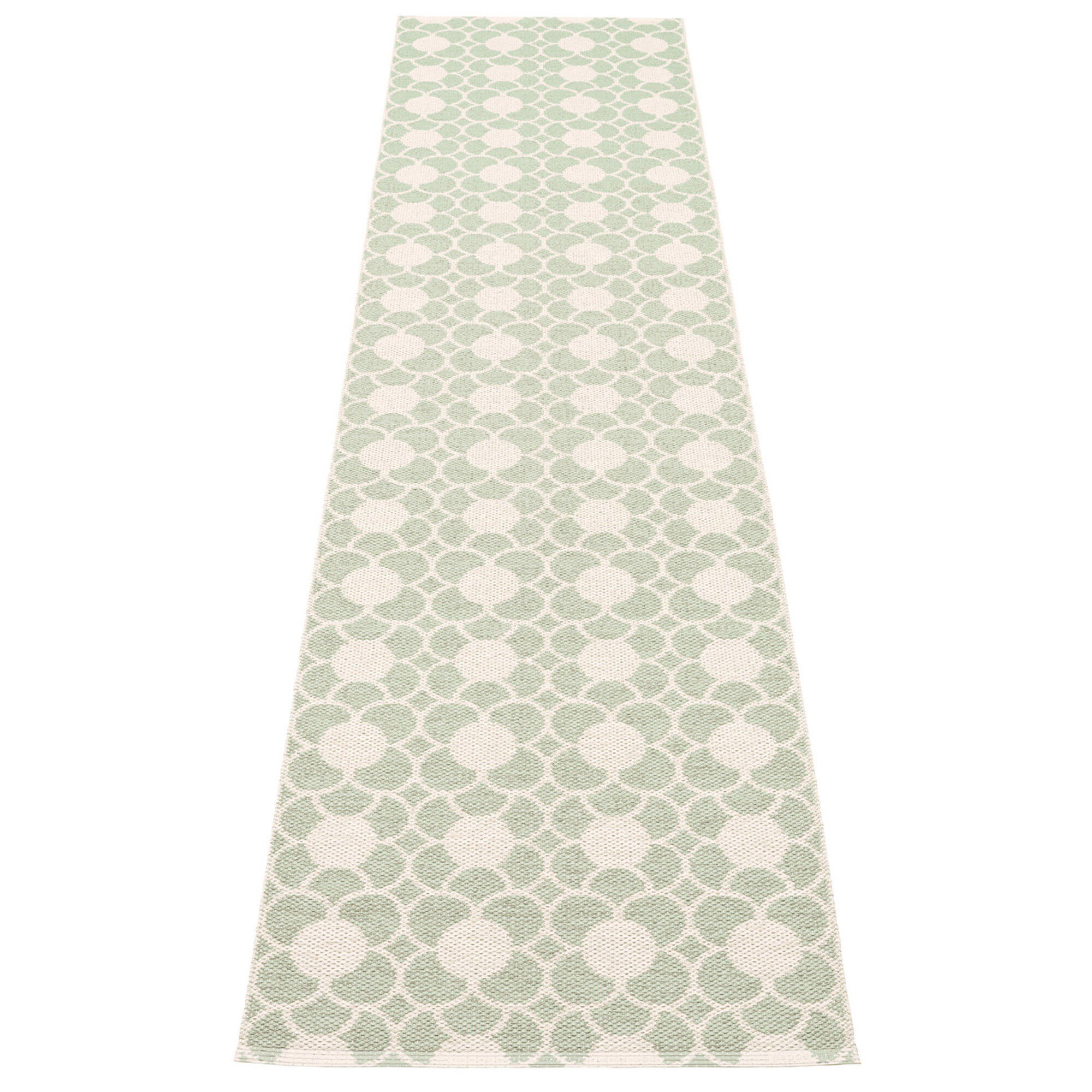 Pappelina Anya gulvtæppe 300 Ã 70 cm, misty mint/vanilla
