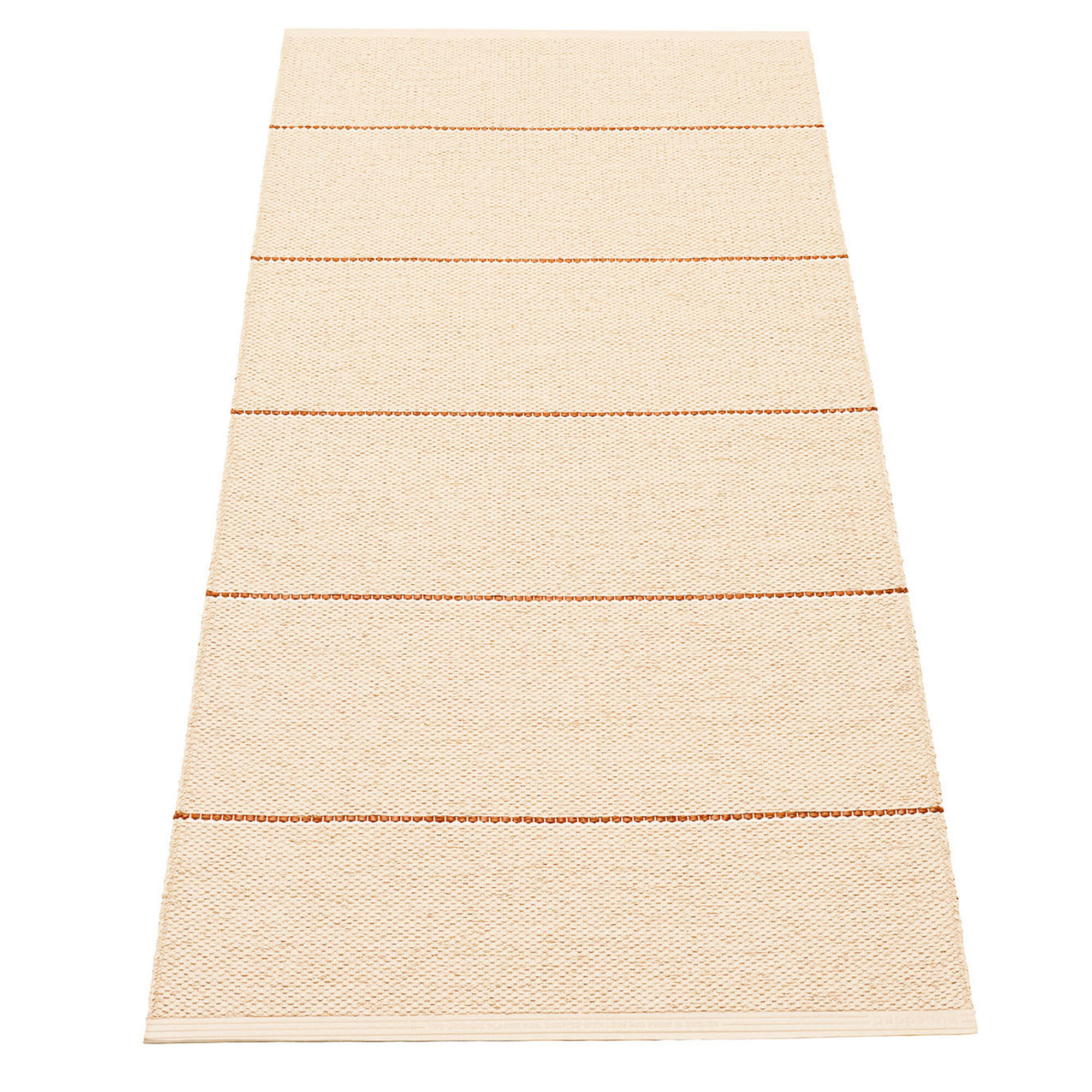 Pappelina Lea gulvtæppe 150 Ã 70 cm, beige/rust/vanilla