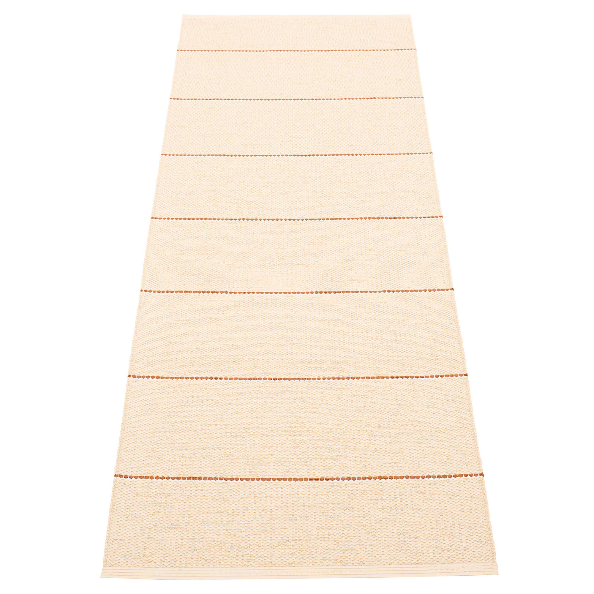 Pappelina Lea gulvtæppe 225 Ã 70 cm, beige/rust/vanilla