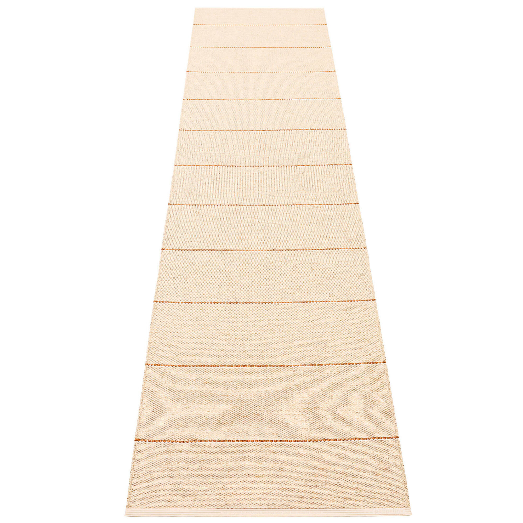 Pappelina Lea gulvtæppe 300 Ã 70 cm, beige/rust/vanilla