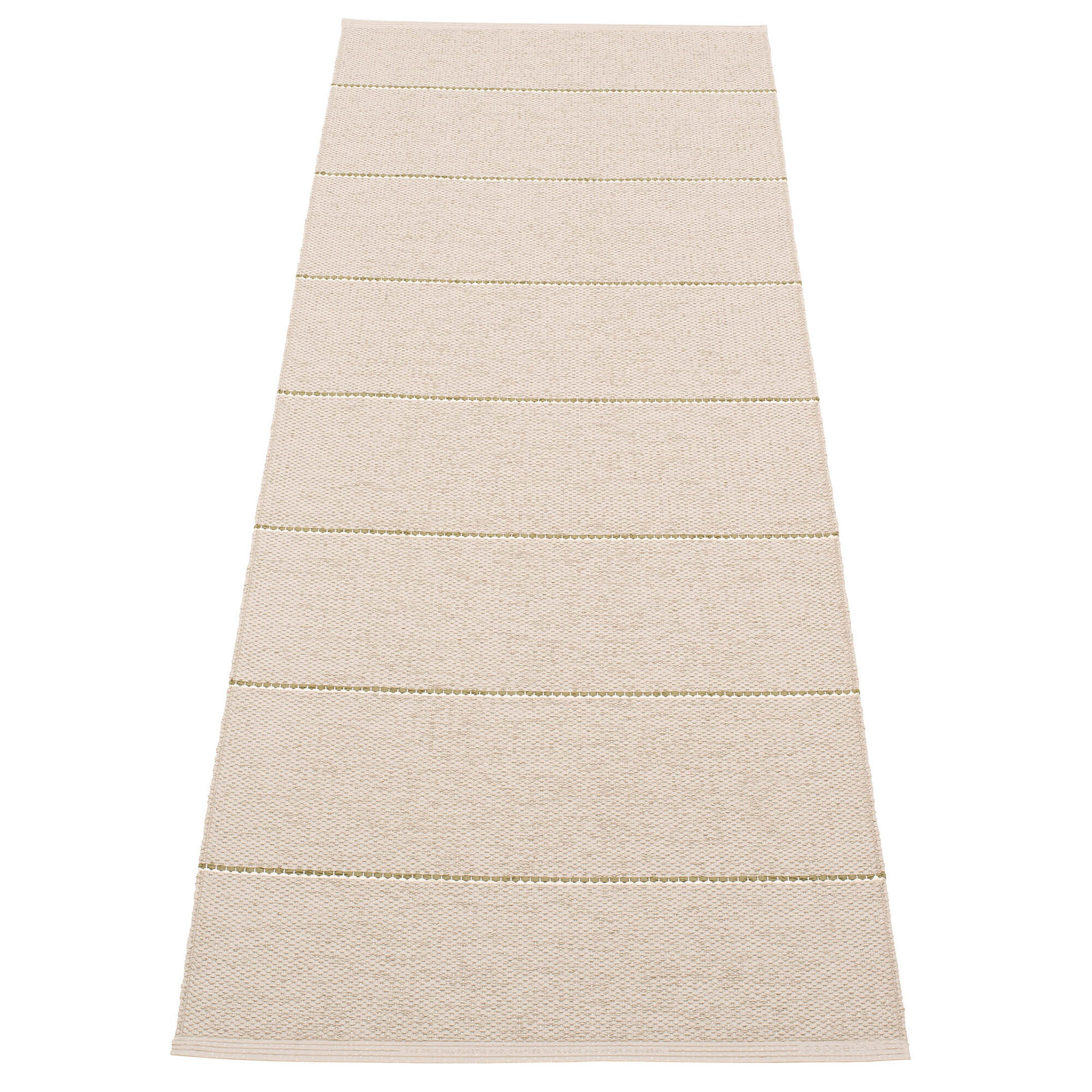 Pappelina Lea gulvtæppe 225 Ã 70 cm, linen/pine/vanilla