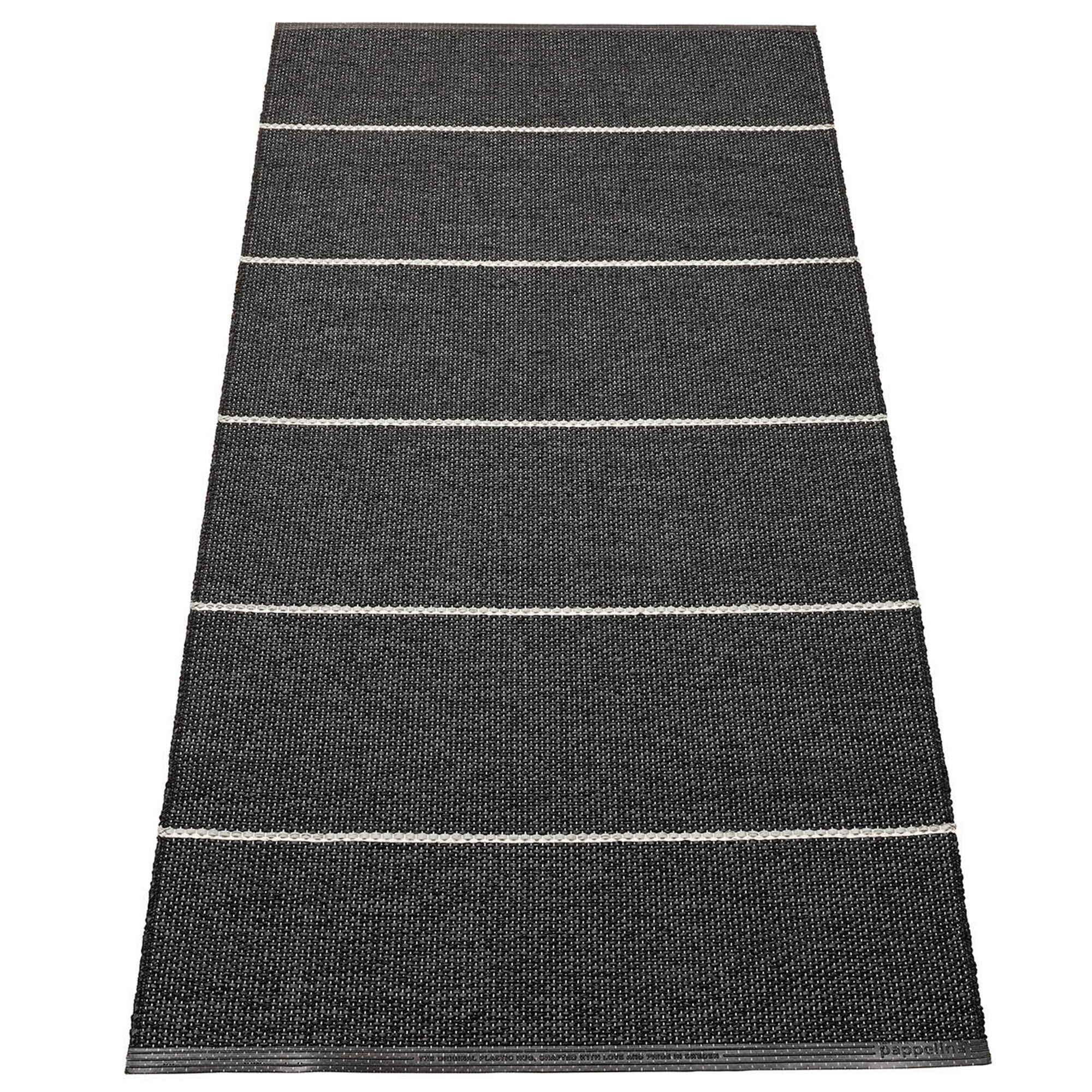 Pappelina Lea gulvtæppe 150 Ã 70 cm, black/mint/vanilla