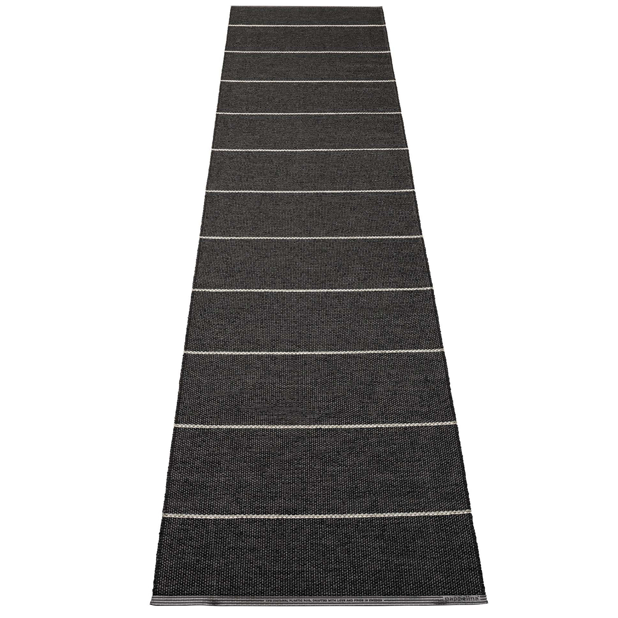 Pappelina Lea gulvtæppe 300 Ã 70 cm, black/mint/vanilla