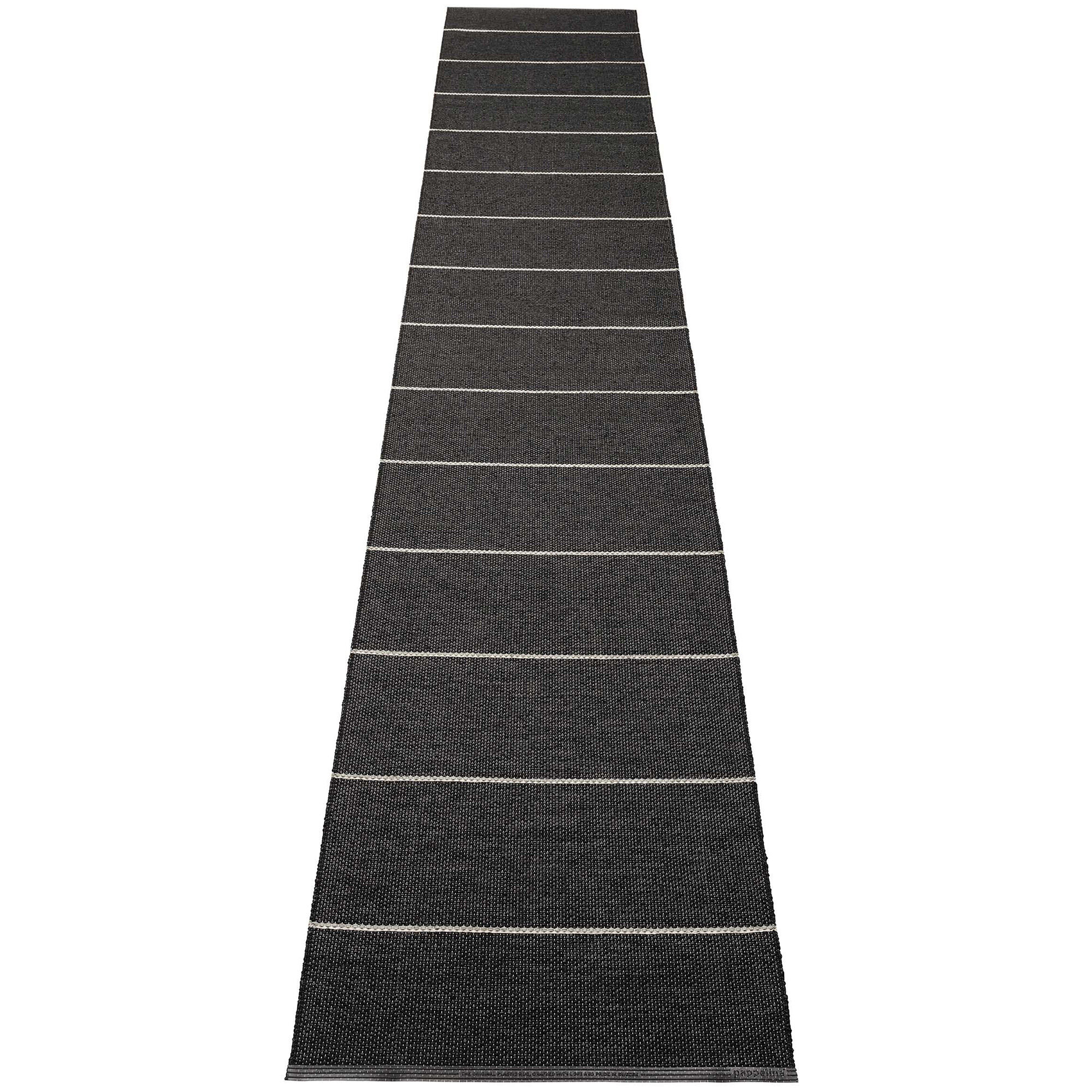 Pappelina Lea gulvtæppe 375 Ã 70 cm, black/mint/vanilla