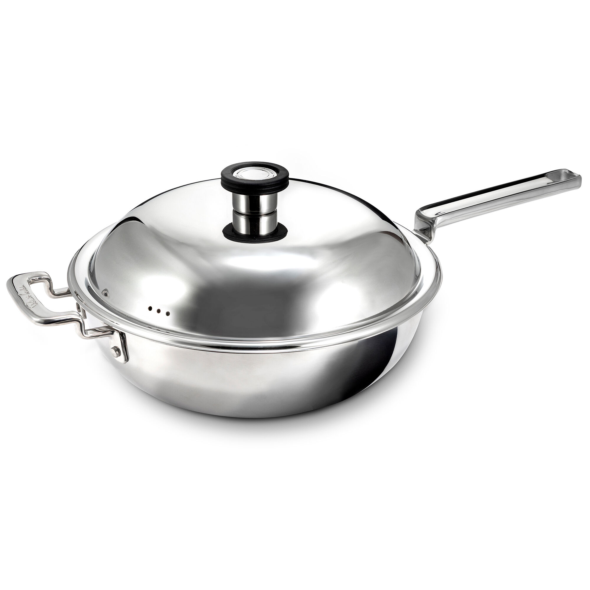 Robert welch 316 Series wok med låg 28 cm, rustfrit stål