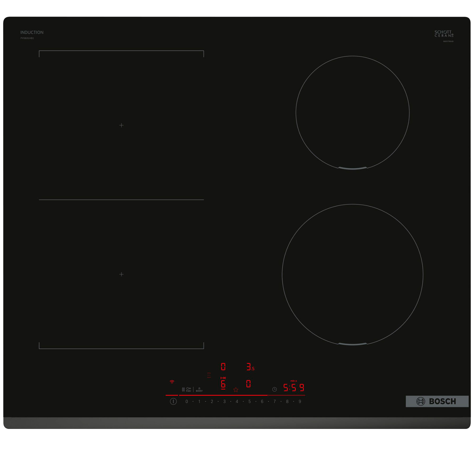 Bosch PVS631HB1E Serie 6 induktionskogeplade 60 cm