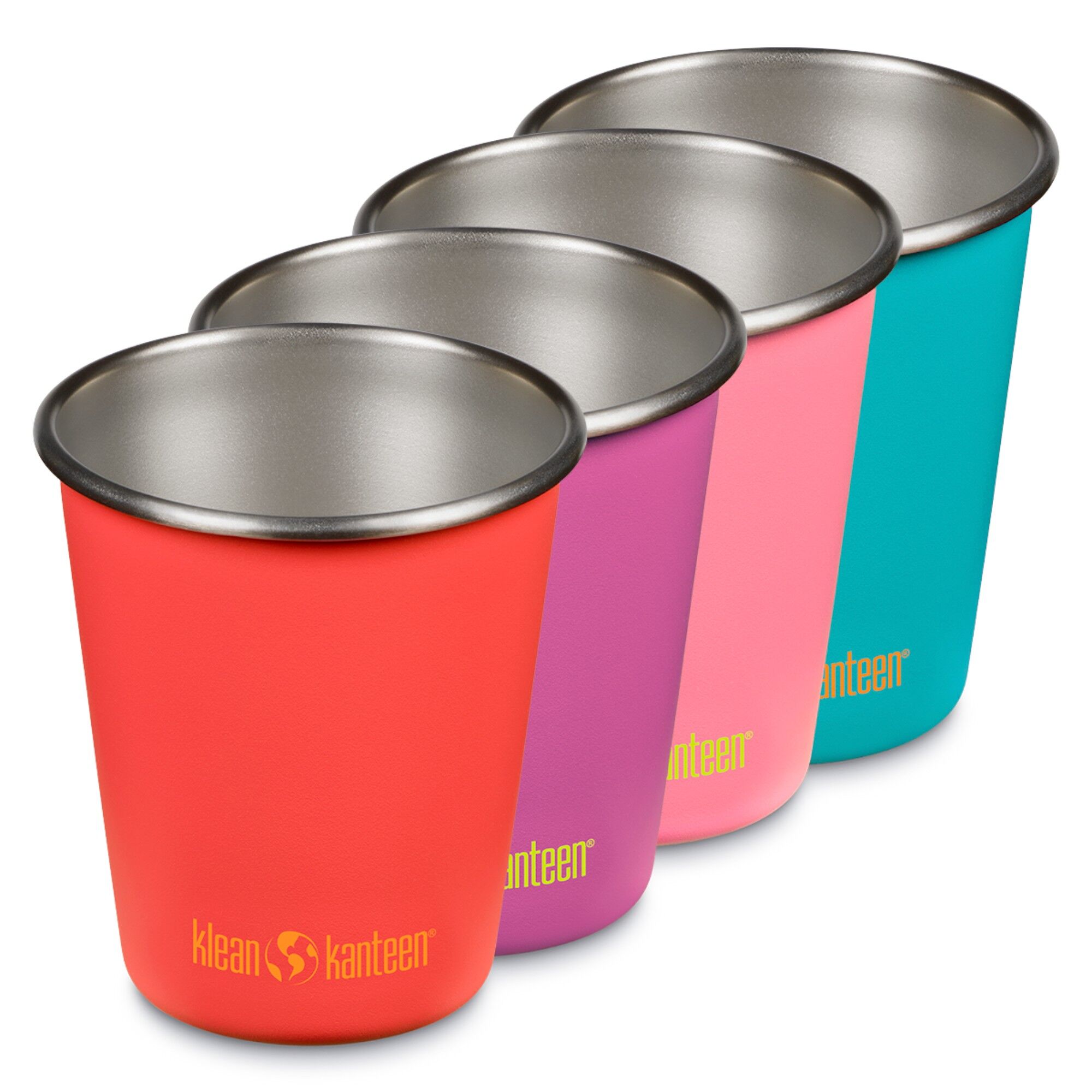 Klean kanteen Steel Cup stålkrus 296 ml 4-pak, gum drops