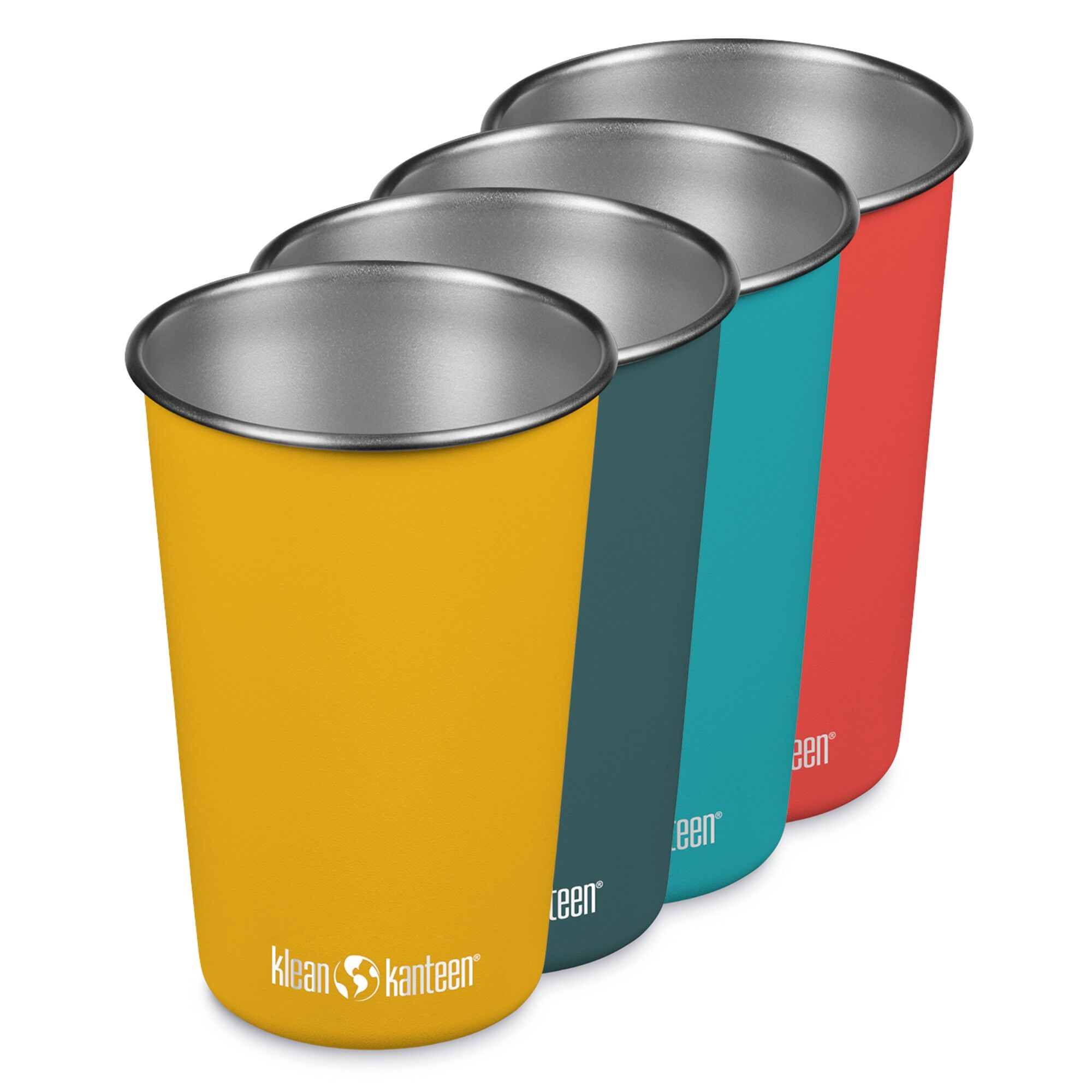 Klean kanteen Steel Pint stålkrus 473 ml 4-pak, evening sky