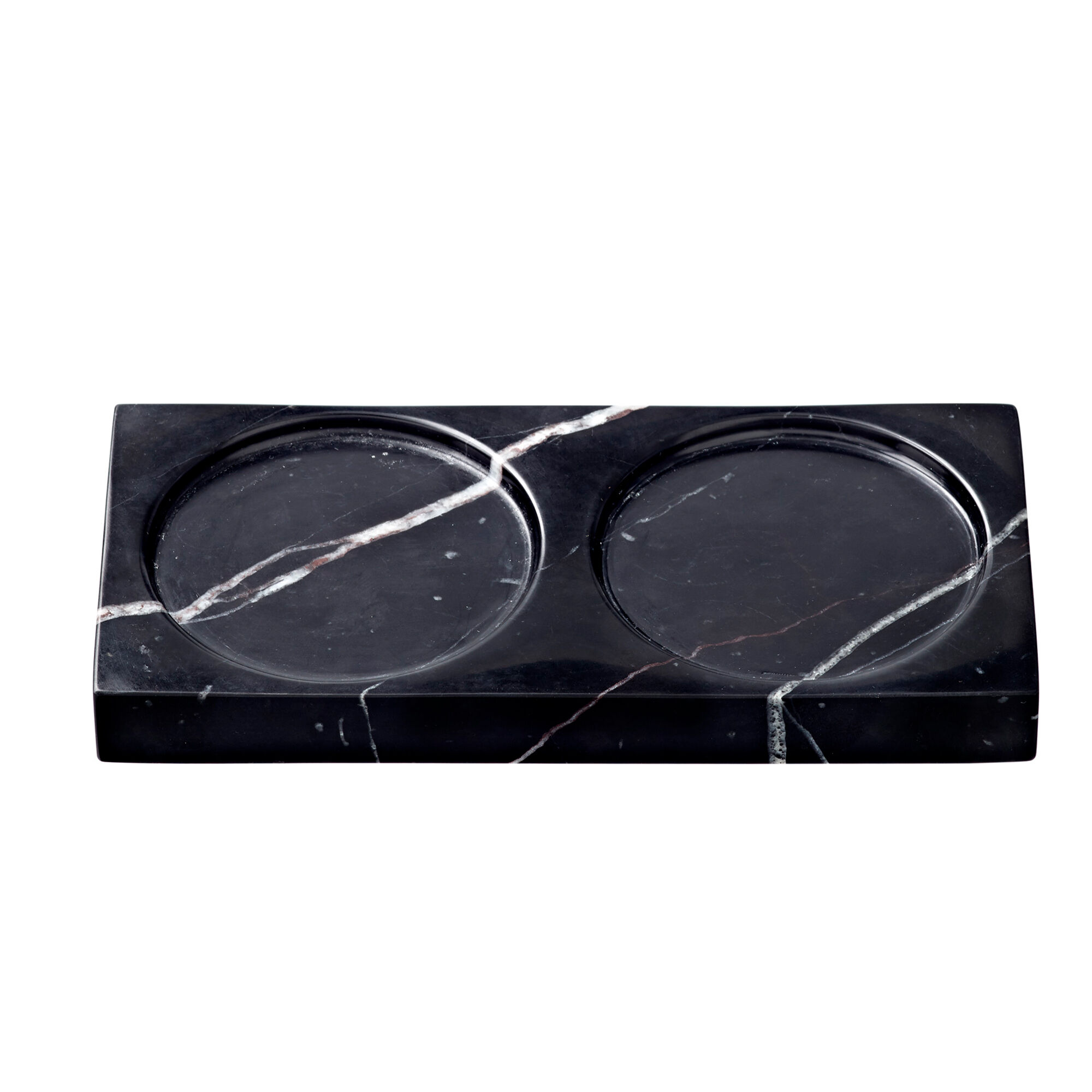Crushgrind Tabletopper bakke til salt- og peberkværn, black marble
