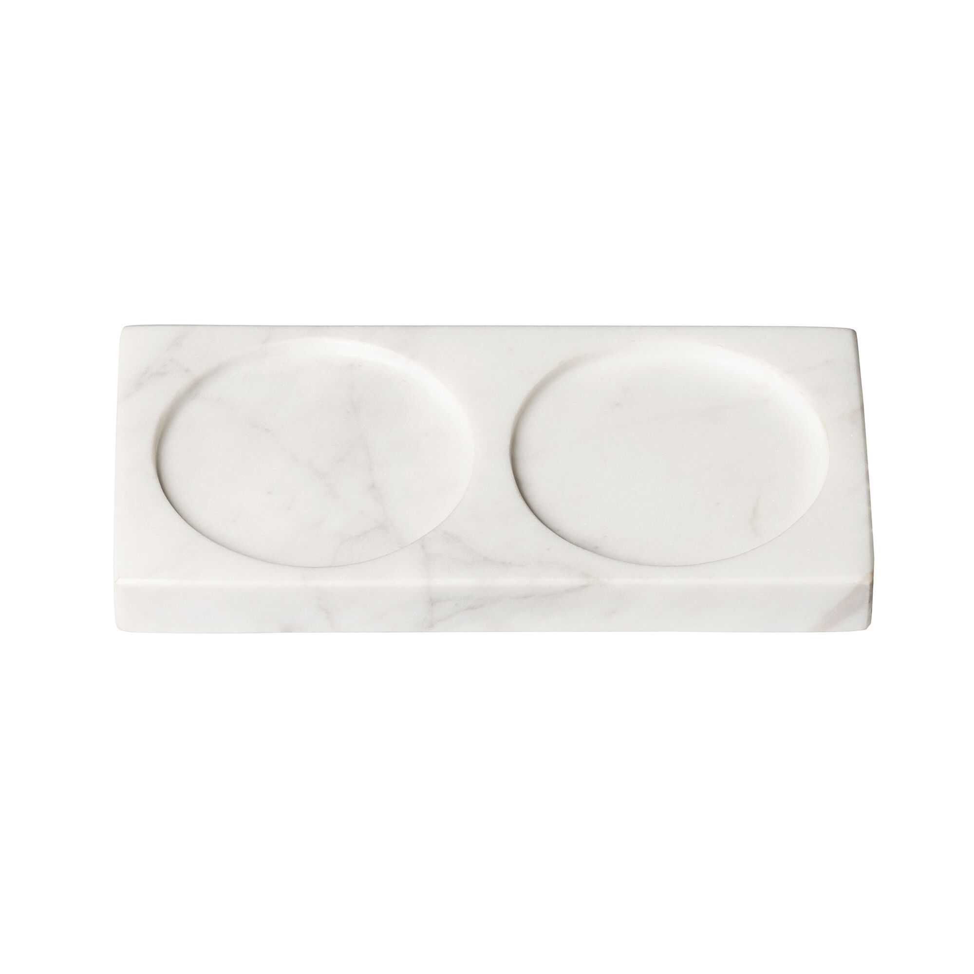 Crushgrind Tabletopper bakke til salt- og peberkværn, white marble