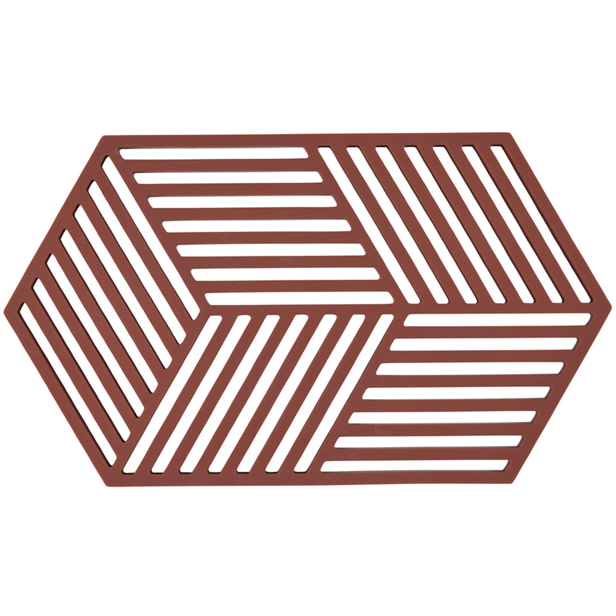 Zone Hexagon grydeunderlag 24 cm, bordeaux
