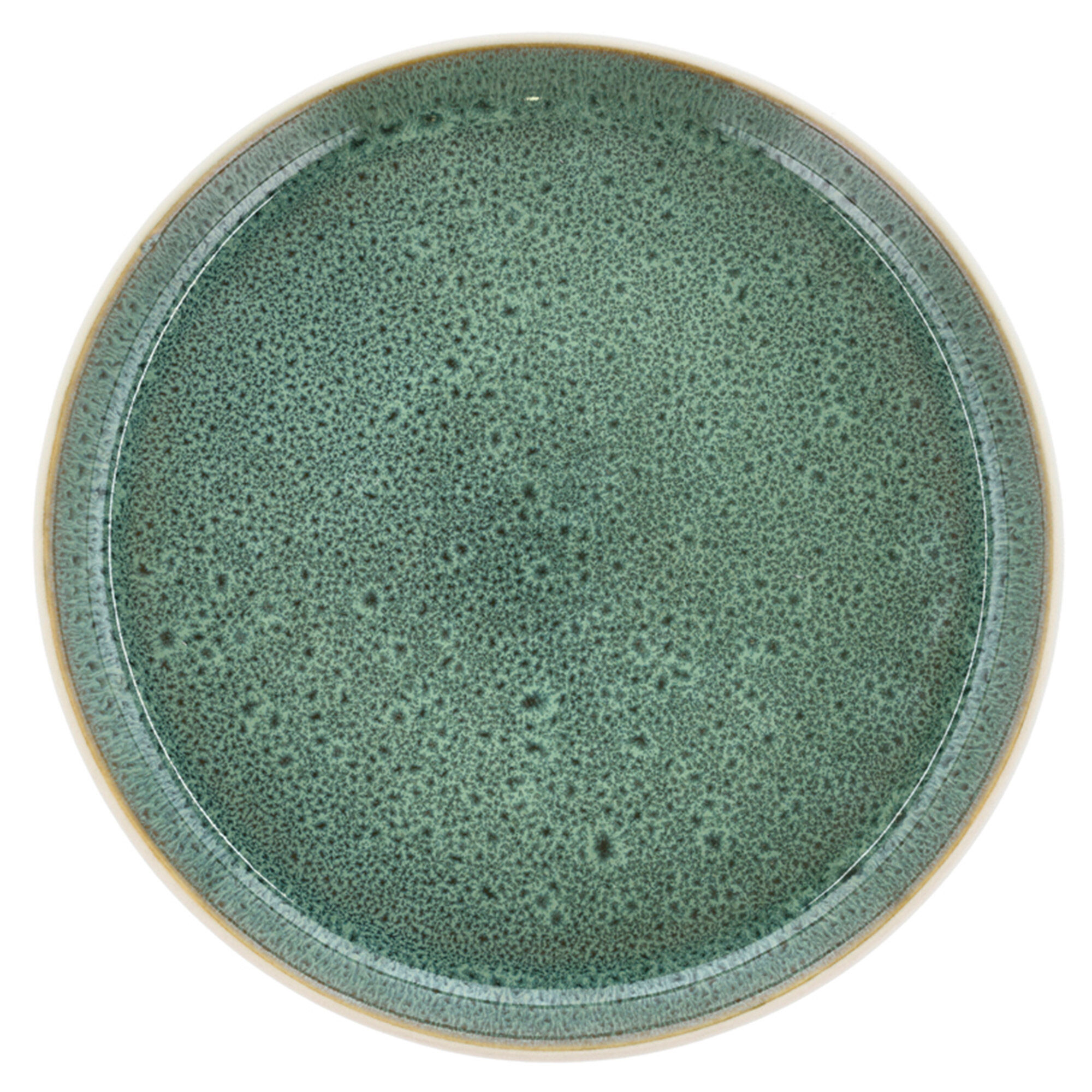 Bitz Gastro-assiet 21 cm, hvid/grøn