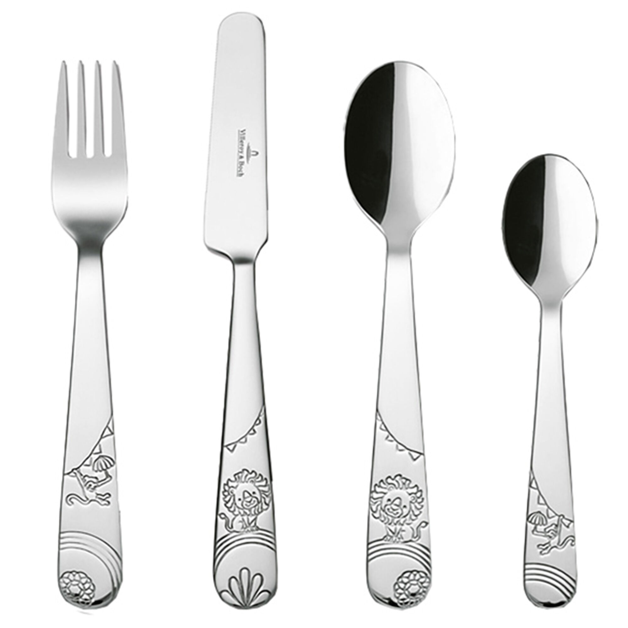 Villeroy & boch Lion børnebestiksæt 4 dele
