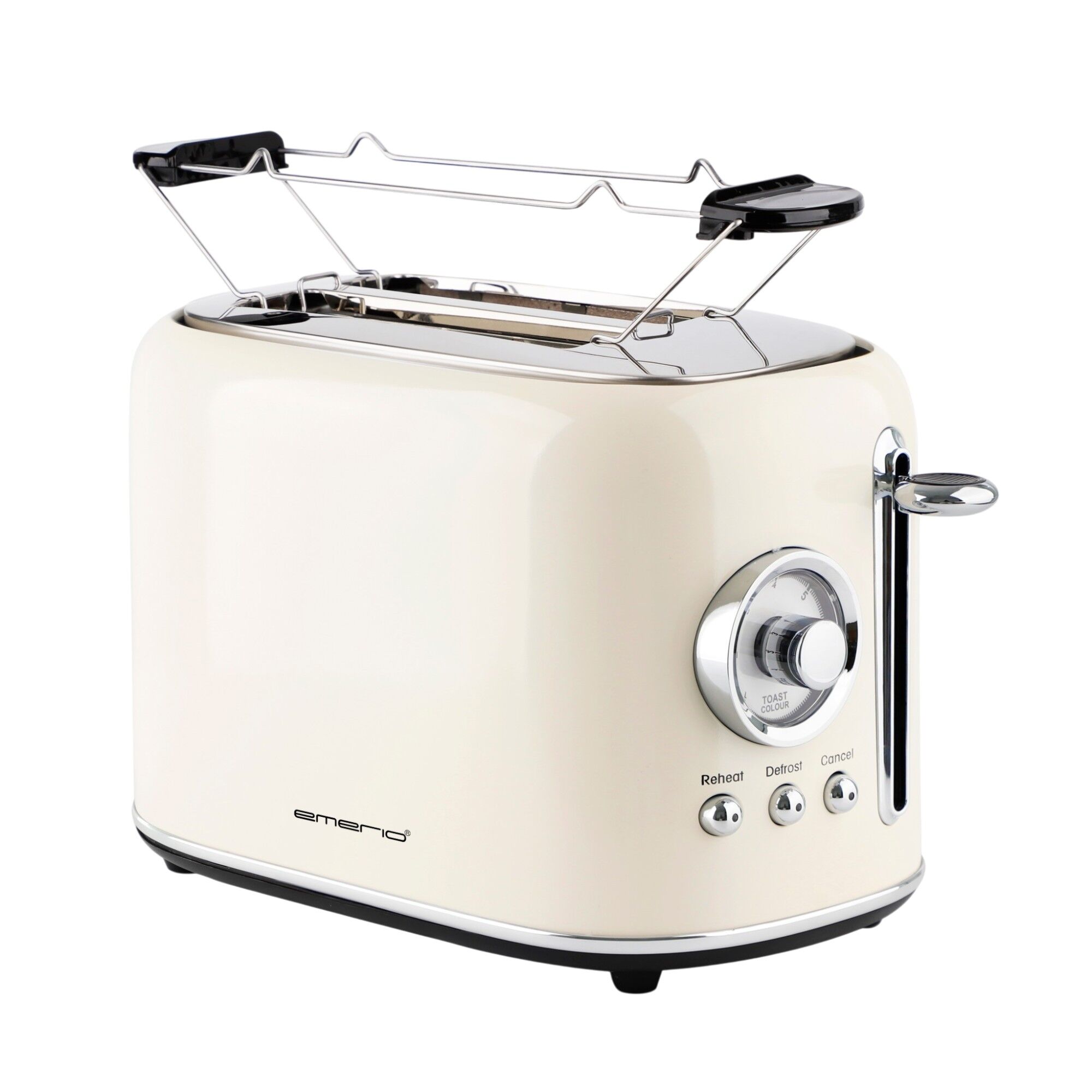 Emerio Retro brødrister i ivory
